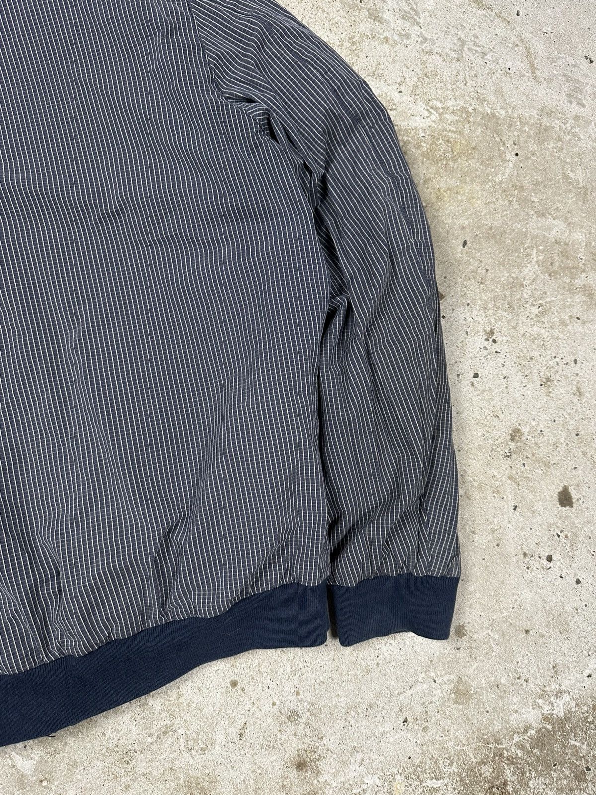 Lacoste × Vintage Vintage 90s Lacoste Reversible Bomber Jacket Navy Check Size US L / EU 52-54 / 3 - 11 Thumbnail