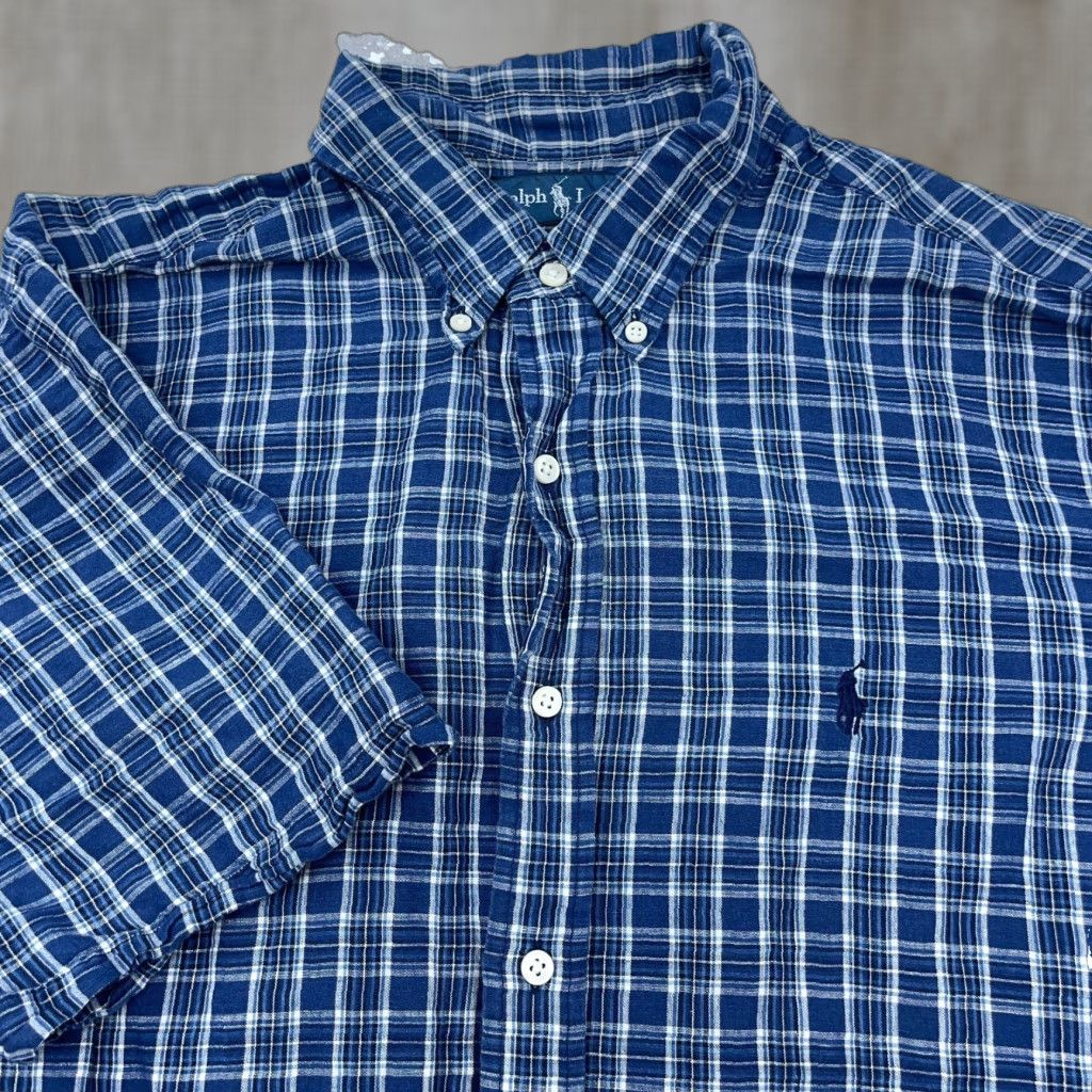 Ralph Lauren **Ralph Lauren Men's XL Blue Plaid Button-Down Shirt** User: Ralph Lauren Men's XL Blue Plaid Button-Down Shirt Size US XL / EU 56 / 4 - 1 Thumbnail