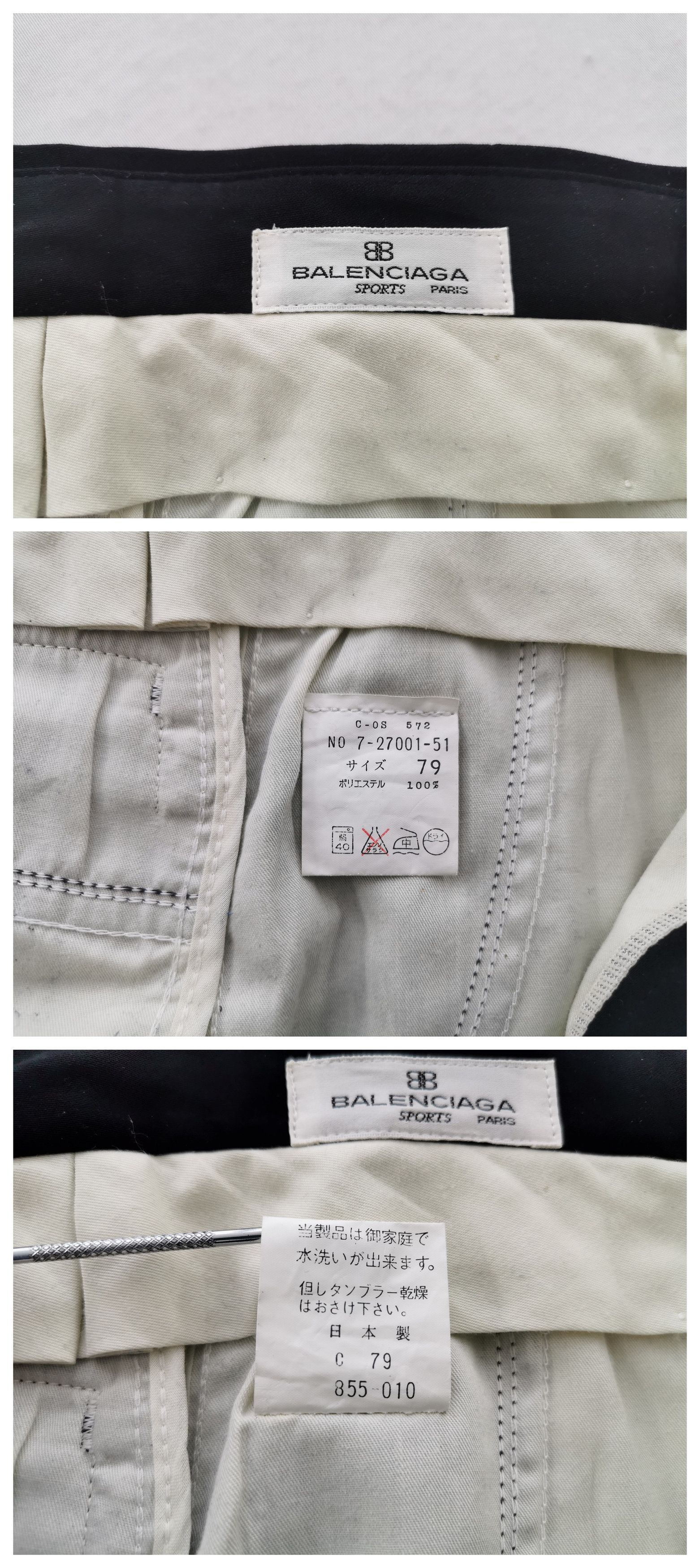 Balenciaga Vintage 90's Balenciaga Made In Japan Pants Size 31 Size US 31 - 9 Thumbnail