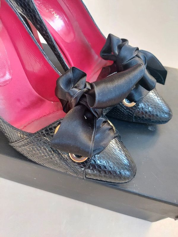 Dolce & Gabbana Dolce Gabbana leather heels 2.5 Size US 5.5 / IT 35.5 - 6 Thumbnail
