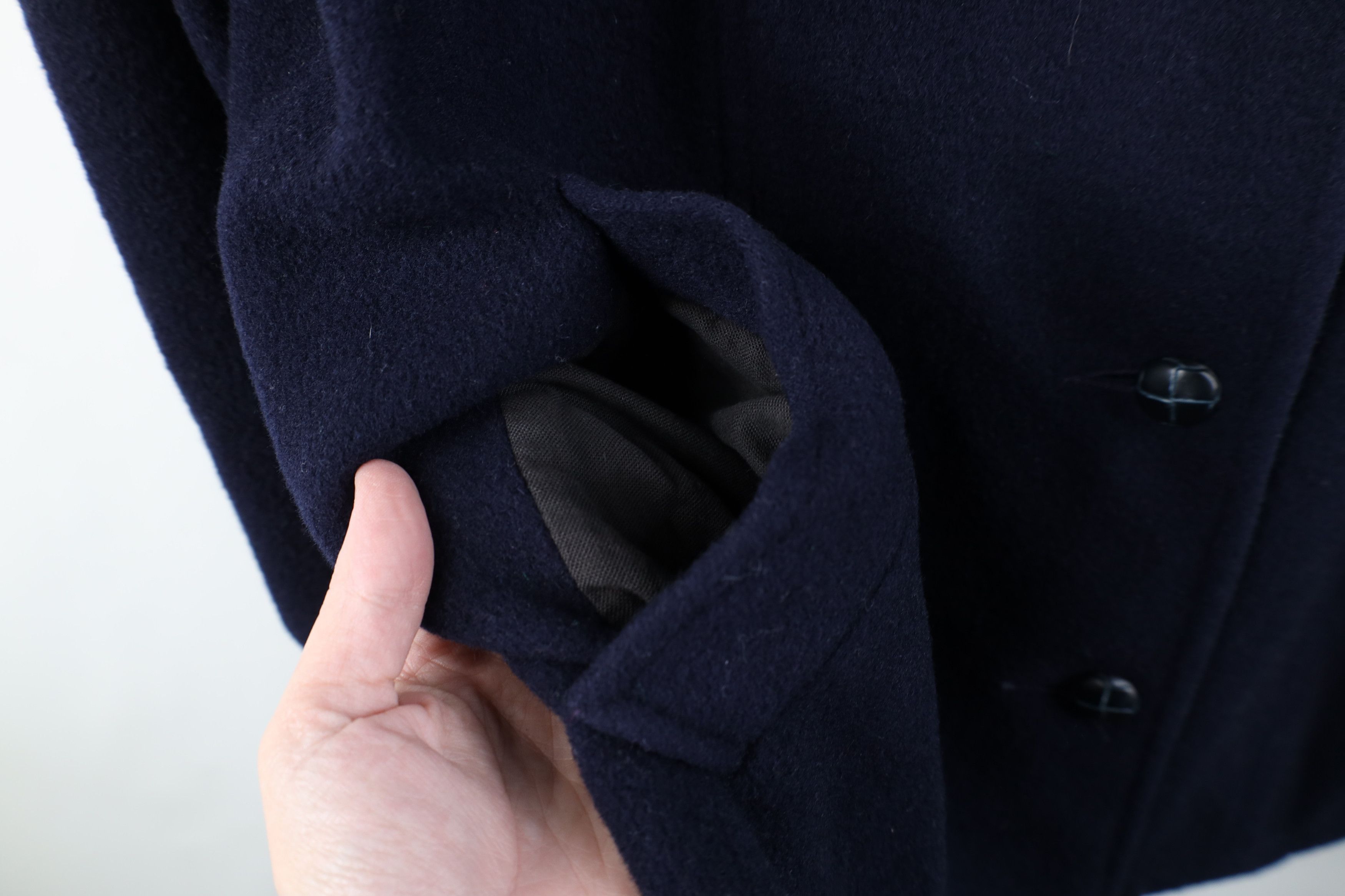 Vintage Vintage 50s 60s Streetwear Button Jacket Coat Navy Blue USA Size XL / US 12-14 / IT 48-50 - 5 Thumbnail