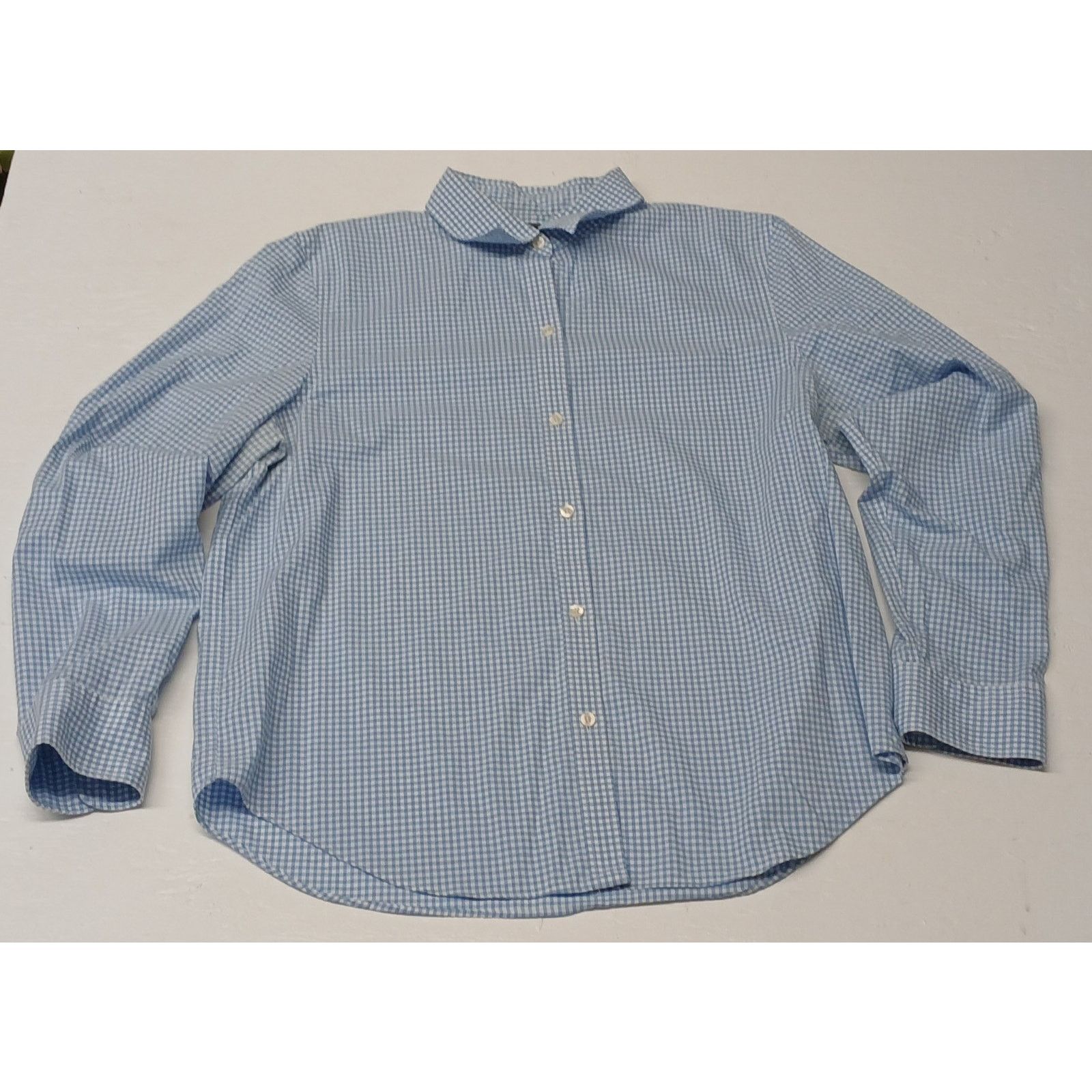 Chaps Chaps No Iron (Large) Blue White Plaid Dress Comfort Shirt Size US L / EU 52-54 / 3 - 1 Thumbnail