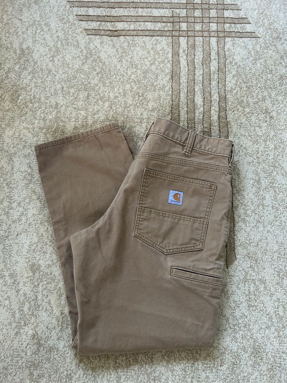 Carhartt Carhartt Tan Utility Carpenter Pants Size US 34 / EU 50 - 1 Thumbnail