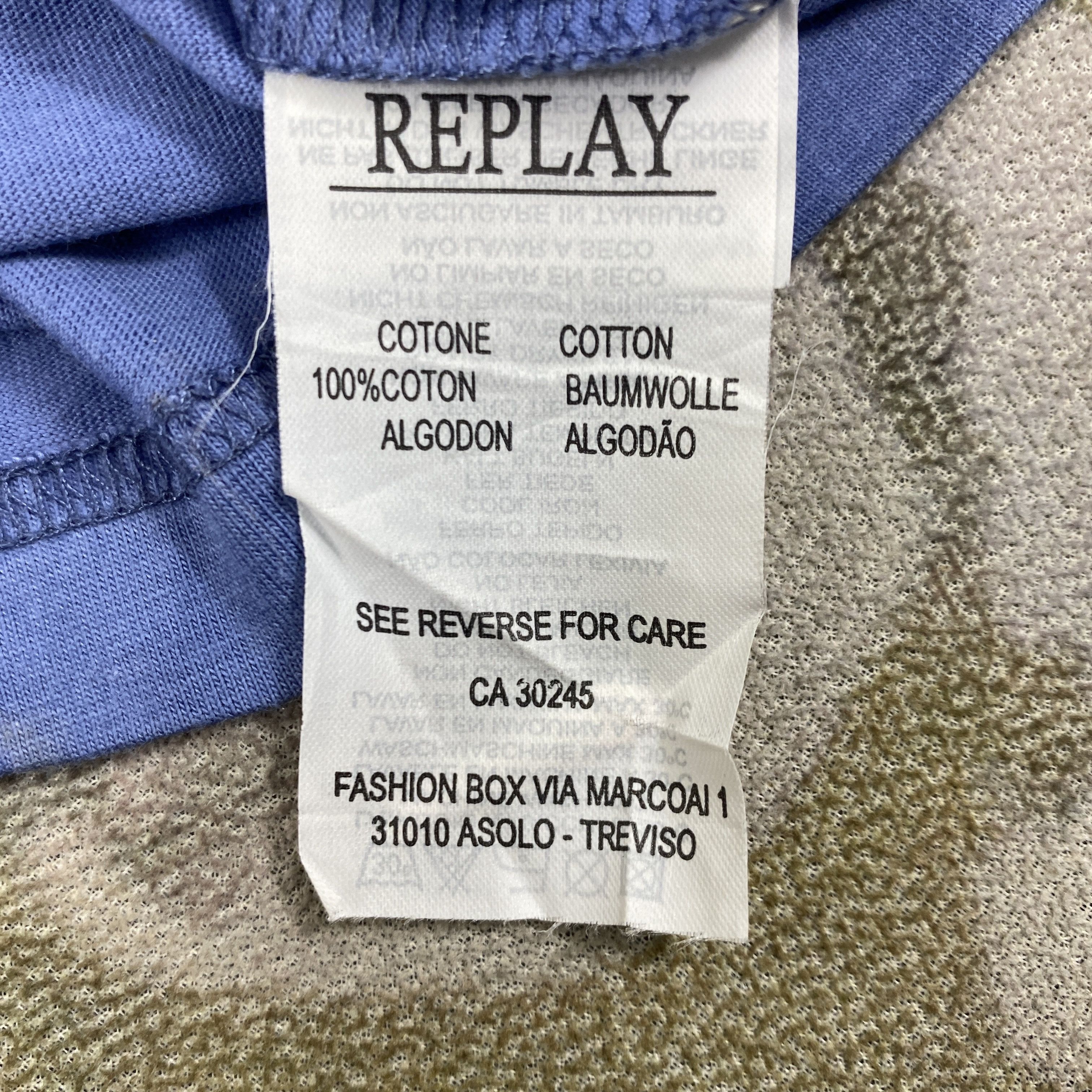 Replay Replay Milano Spell Out Ringer Medium Tshirt -D113 Size US M / EU 48-50 / 2 - 5 Thumbnail