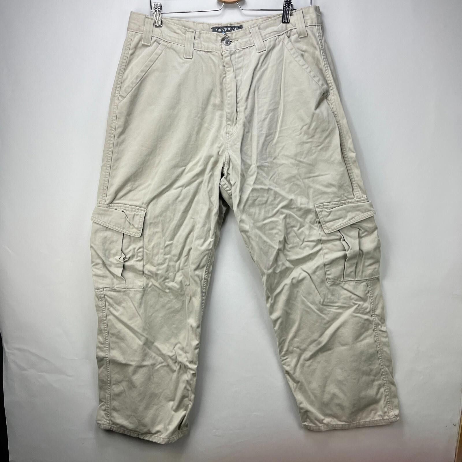 Levi's Vintage Y2K Levi's Silver Tab Baggy Khakis 36 Size US 36 / EU 52 - 3 Thumbnail