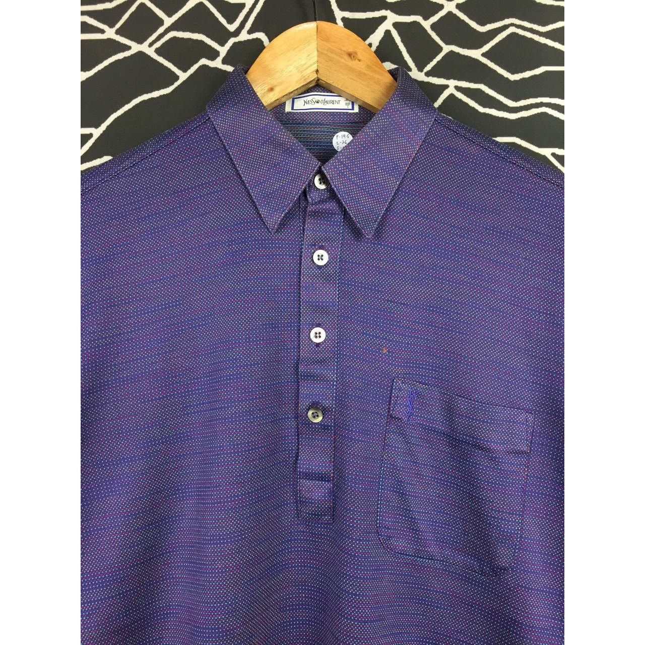 Yves Saint Laurent 90s YSL Yves Saint Laurent Retro Style Longsleeve Polo Tee Size US M / EU 48-50 / 2 - 3 Thumbnail