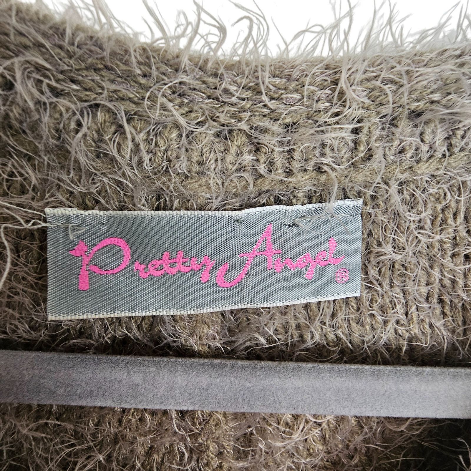 Pretty Green Vintage Pretty Angel Y2K Patchwork Wool Fuzzy Sweater XS Size XS / US 0-2 / IT 36-38 - 6 Thumbnail