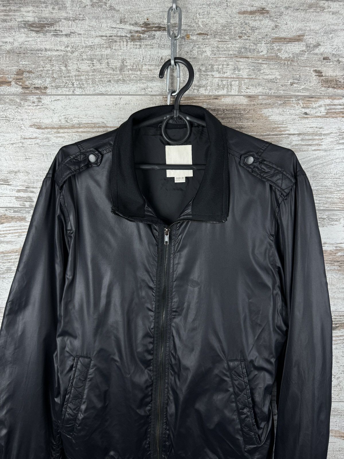Diesel × Vintage Mens Vintage Diesel black jacket y2k streetwear rare hype Size US M / EU 48-50 / 2 - 2 Thumbnail