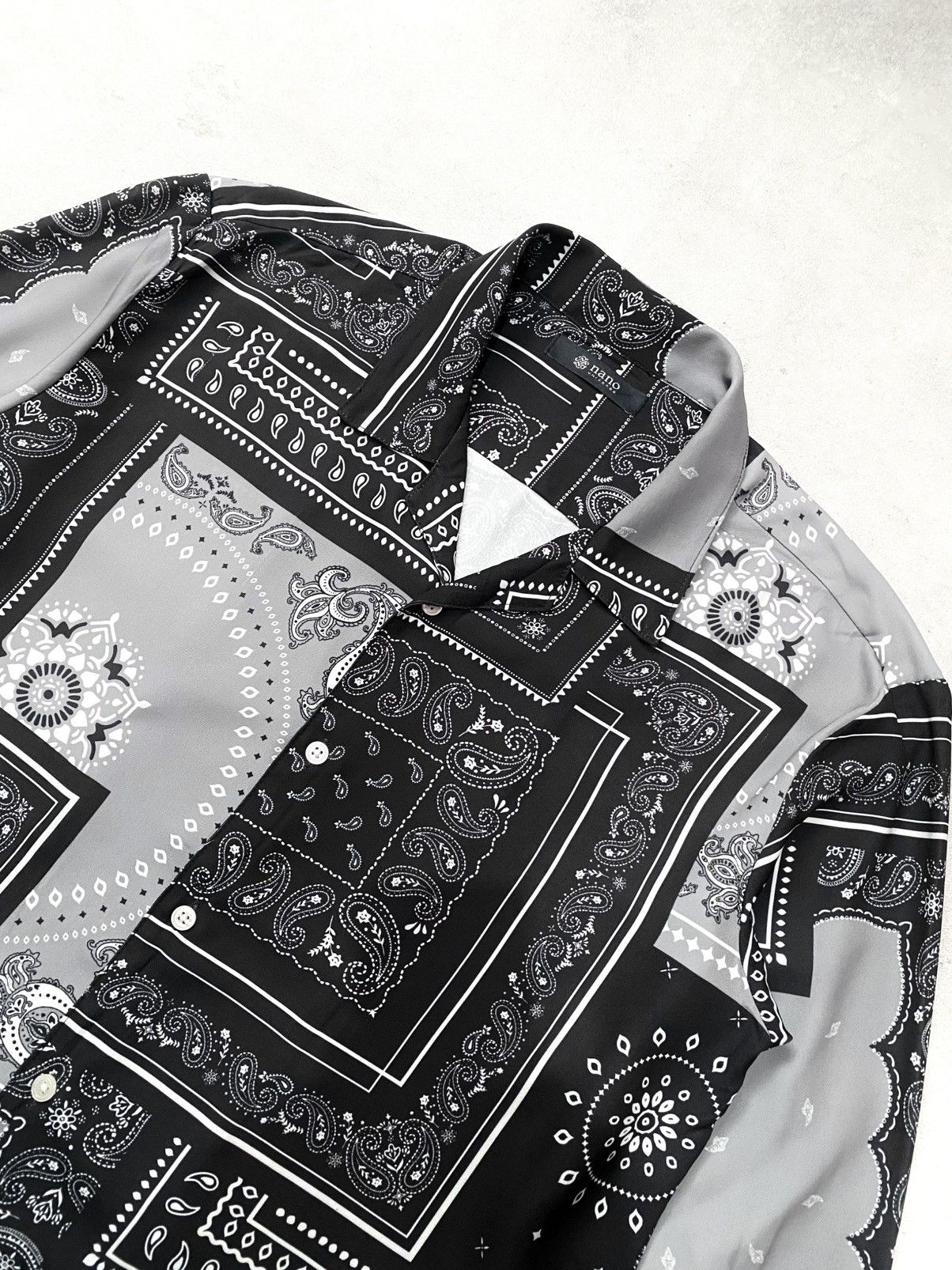 NANO universe NANO UNIVERSE PAISLEY OPEN COLLAR SHIRT Size US M / EU 48-50 / 2 - 5 Thumbnail