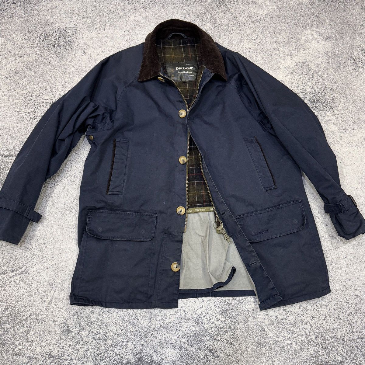 Barbour Barbour Short Riding Mac T154 Navy L size Size US L / EU 52-54 / 3 - 11 Thumbnail