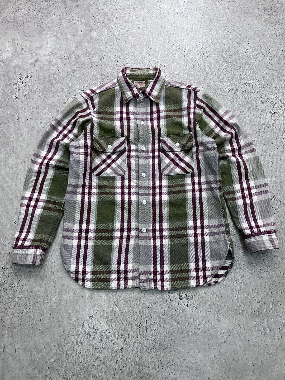 Japanese Brand × Warehouse Warehouse Dubble Works Double Pocket Plaid Flannel Shirt Size US M / EU 48-50 / 2 - 1 Thumbnail