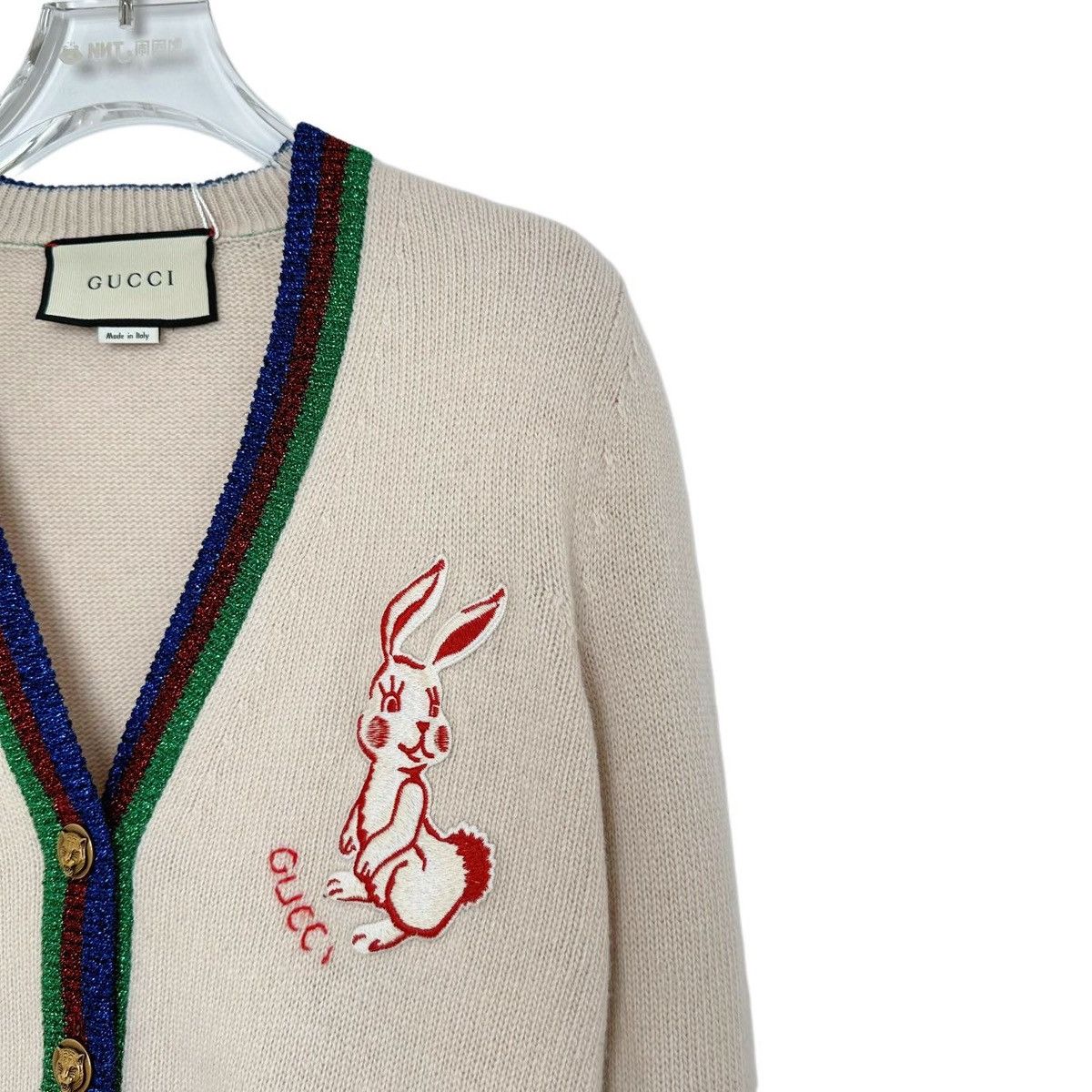 Gucci Gucci Striped Trim Wool Long Sleeve Knit Cardigan Coat K26WX Size XS / US 0-2 / IT 36-38 - 3 Thumbnail