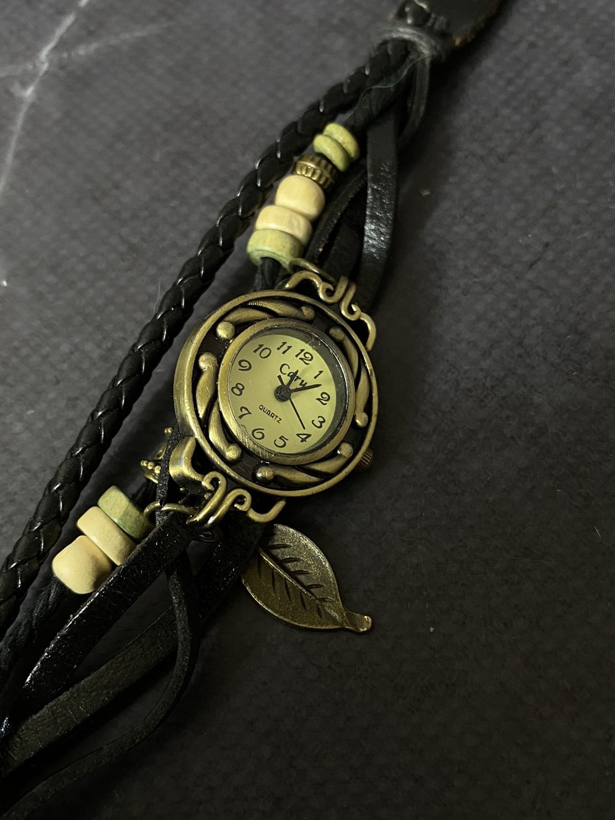 Japanese Brand Vintage Boho Leaf Charm Bracelet Watch Size ONE SIZE - 4 Thumbnail