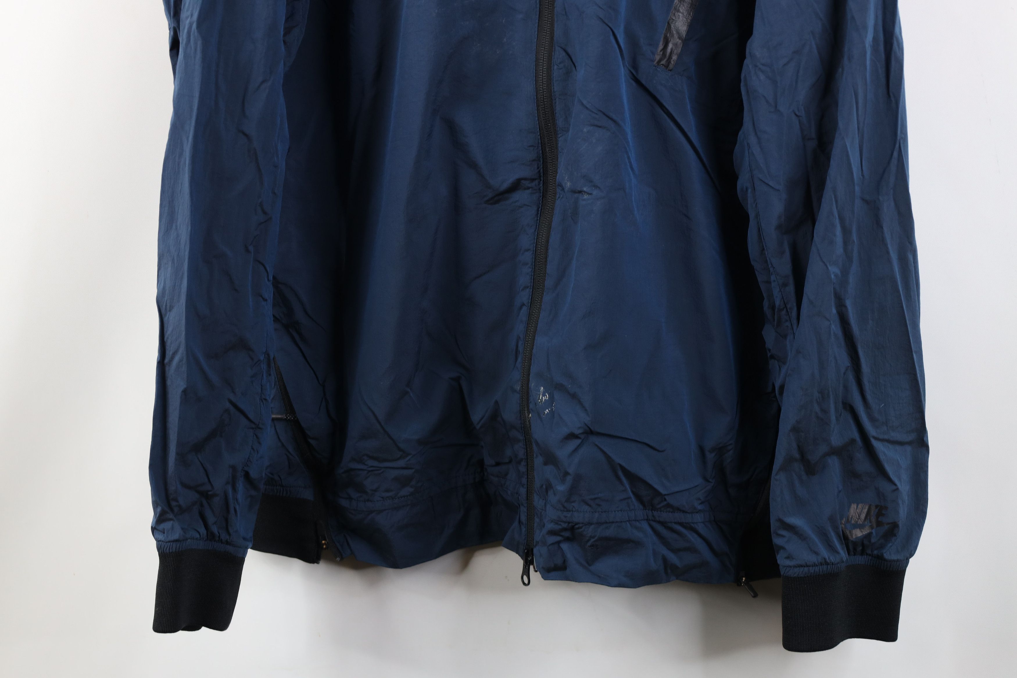 Nike Nike Tech Hypermesh Vented Varsity Jacket Windbreaker Blue Size US XXL / EU 58 / 5 - 3 Thumbnail