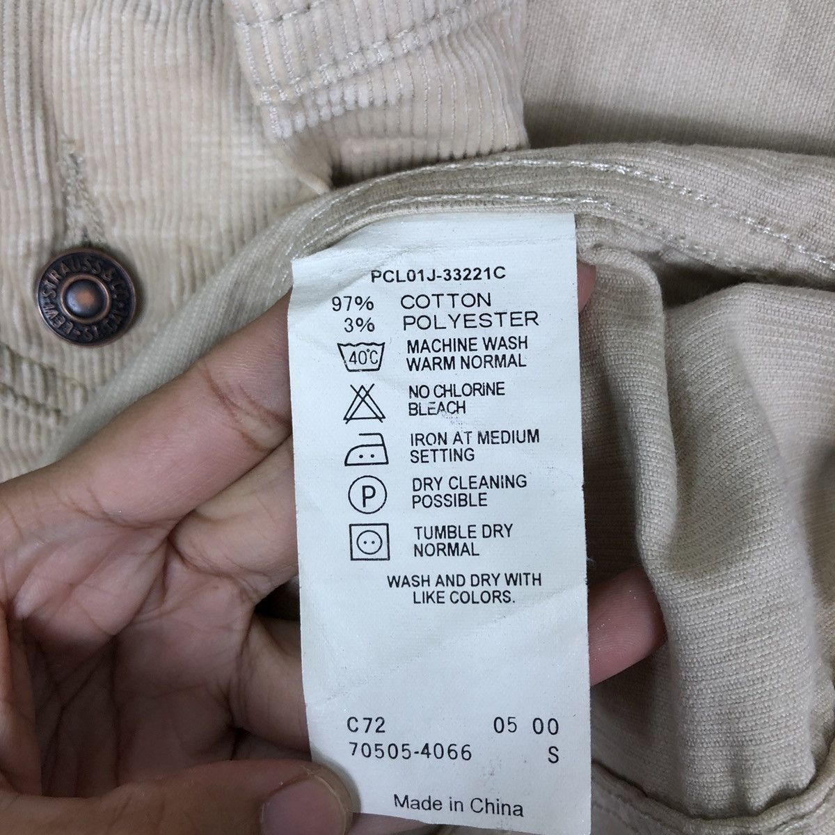 Levi's 🔥90’s Vintage Trucker Corduroy Jacket Levi’s Usa Size US S / EU 44-46 / 1 - 14 Thumbnail