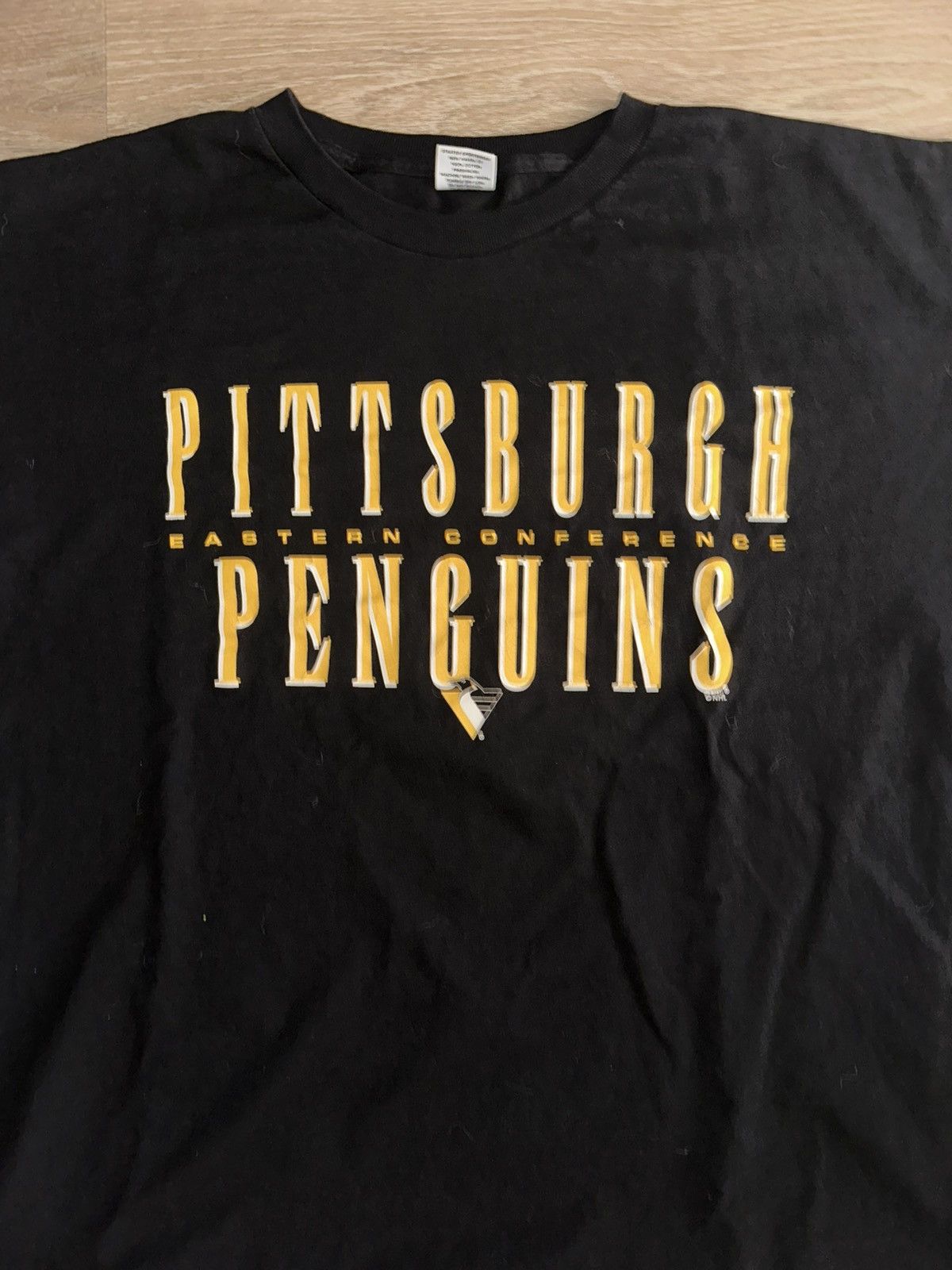 NHL × Starter × Vintage Vintage Pittsburgh Penguins NHL Starter T-Shirt Size US XXL / EU 58 / 5 - 3 Thumbnail