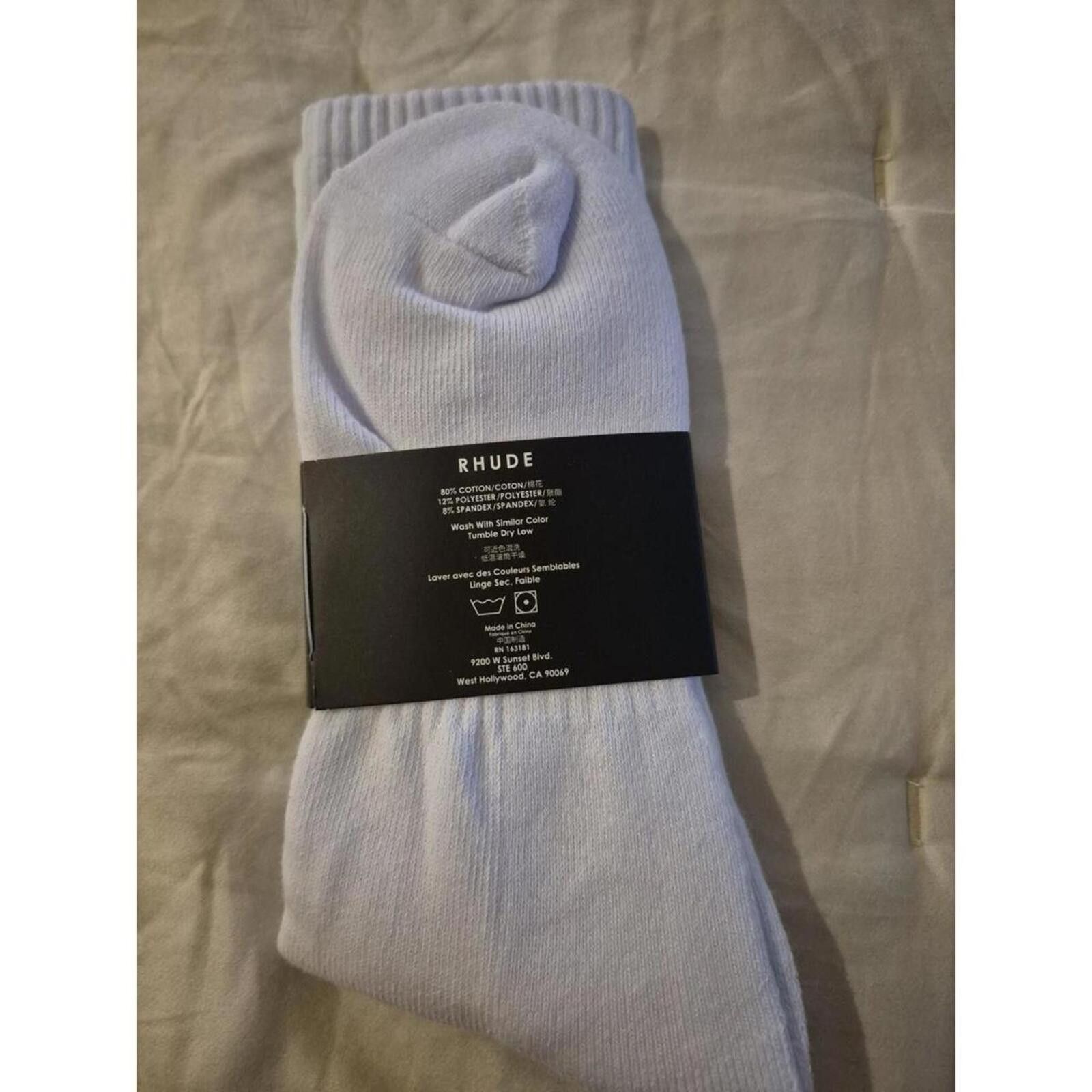 Rhude Rhude Black Triple R Logo Socks Size ONE SIZE - 3 Thumbnail