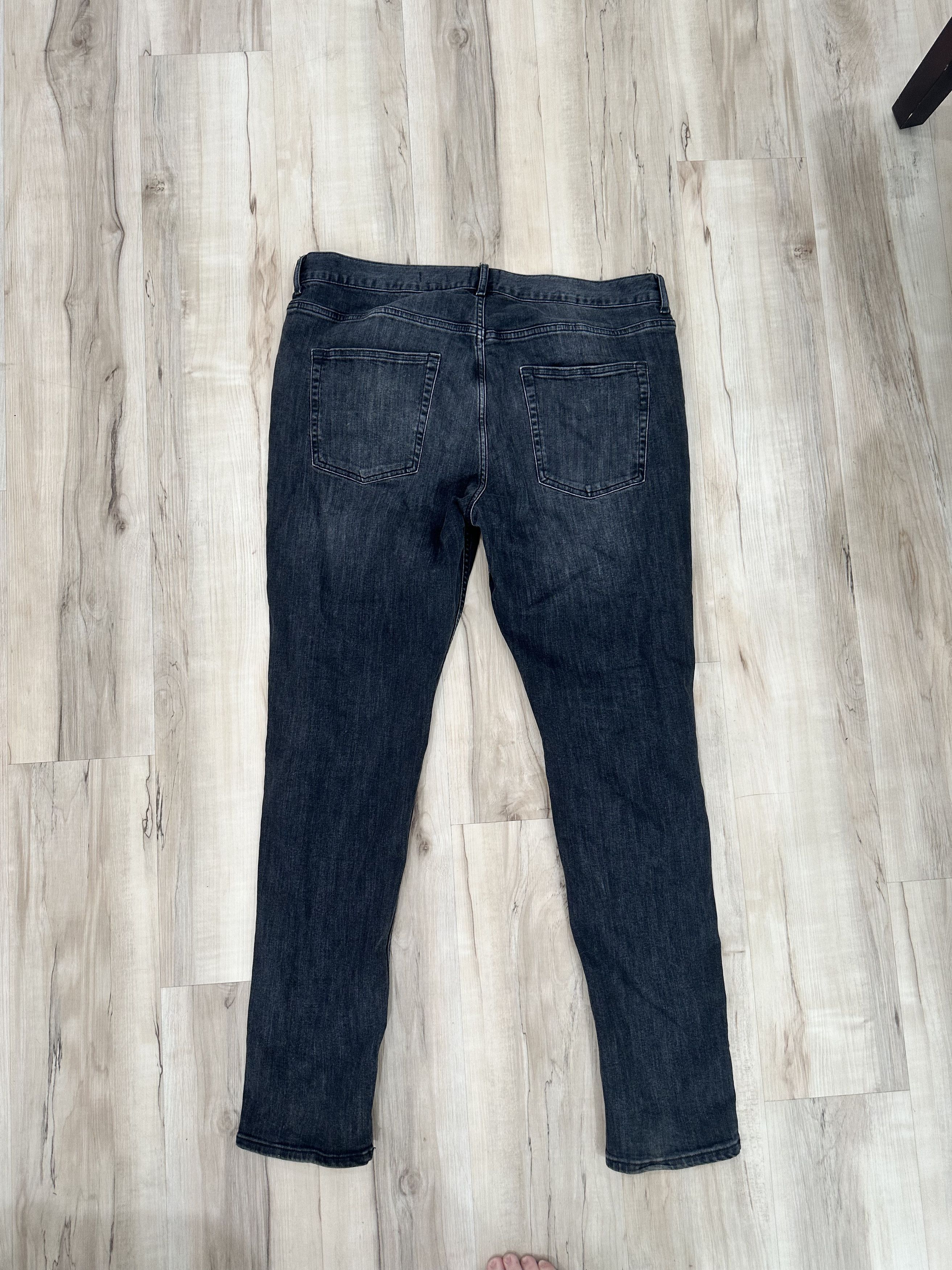 Awful Lot of Cough Syrup "That's An Awful Lot of Cough Syrup" Handmade Black Jeans L Size US 34 / EU 50 - 3 Thumbnail