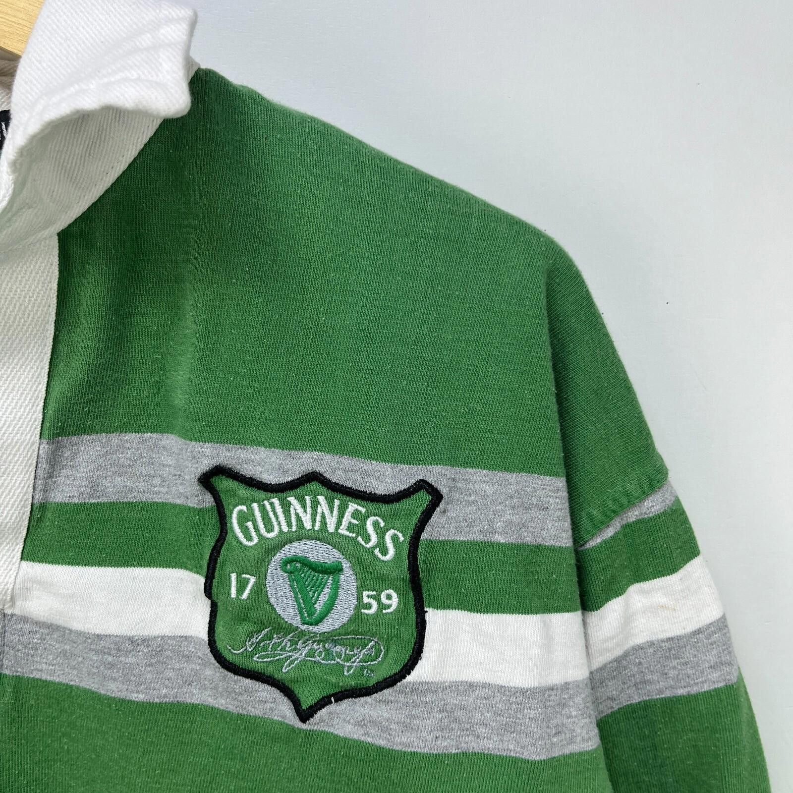 Other Vintage Guinness Beer Ireland Rugby Polo Shirt Large Size US L / EU 52-54 / 3 - 3 Thumbnail