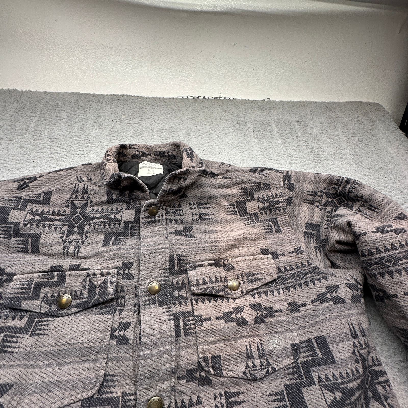 Ariat Ariat Retro Halderman Insulated Shirt Jacket Mens XL Aztec Size US XL / EU 56 / 4 - 11 Thumbnail