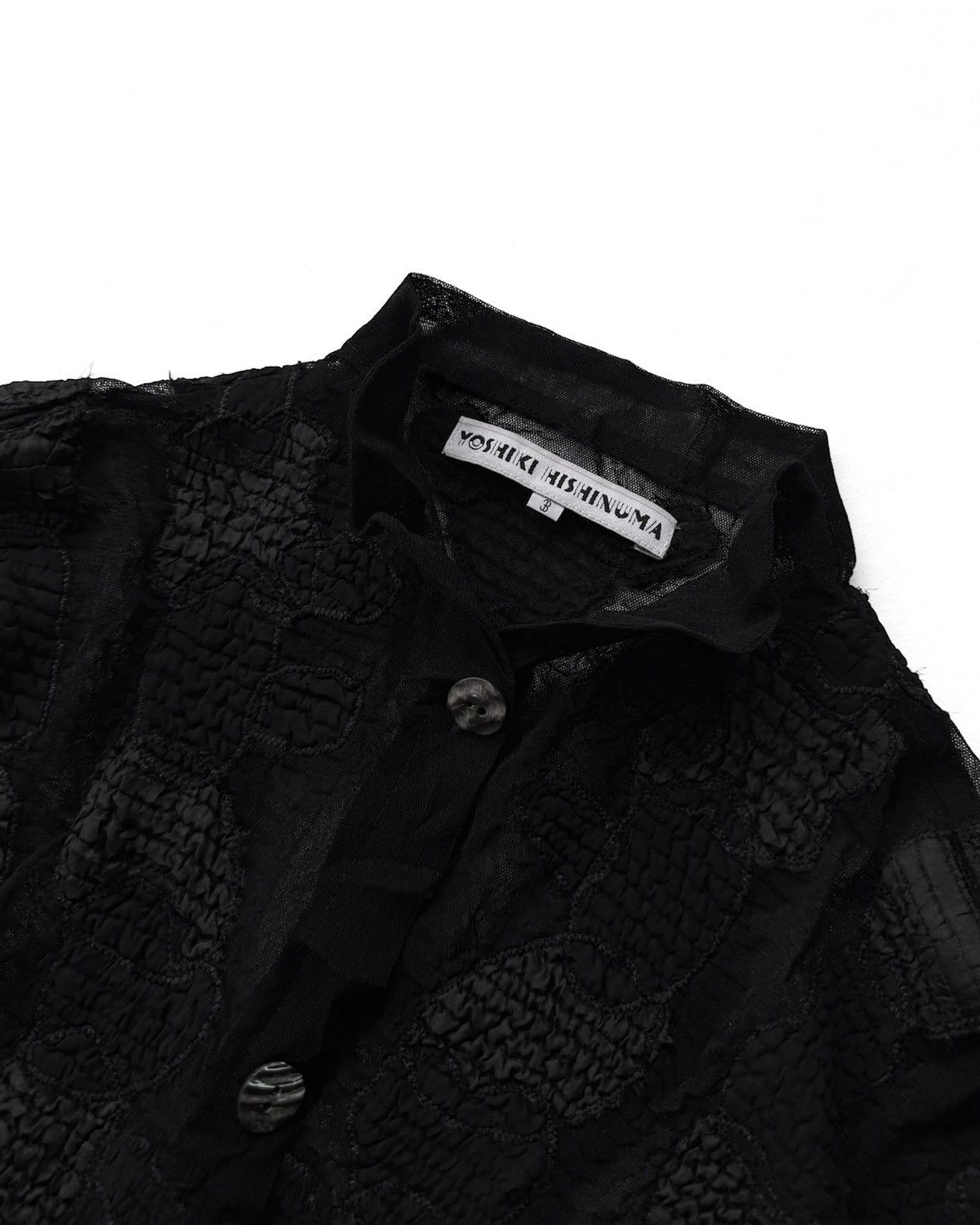 Issey Miyake YOSHIKI HISHINUMA WRINKLE BUTTON SHIRT Size M / US 6-8 / IT 42-44 - 6 Thumbnail