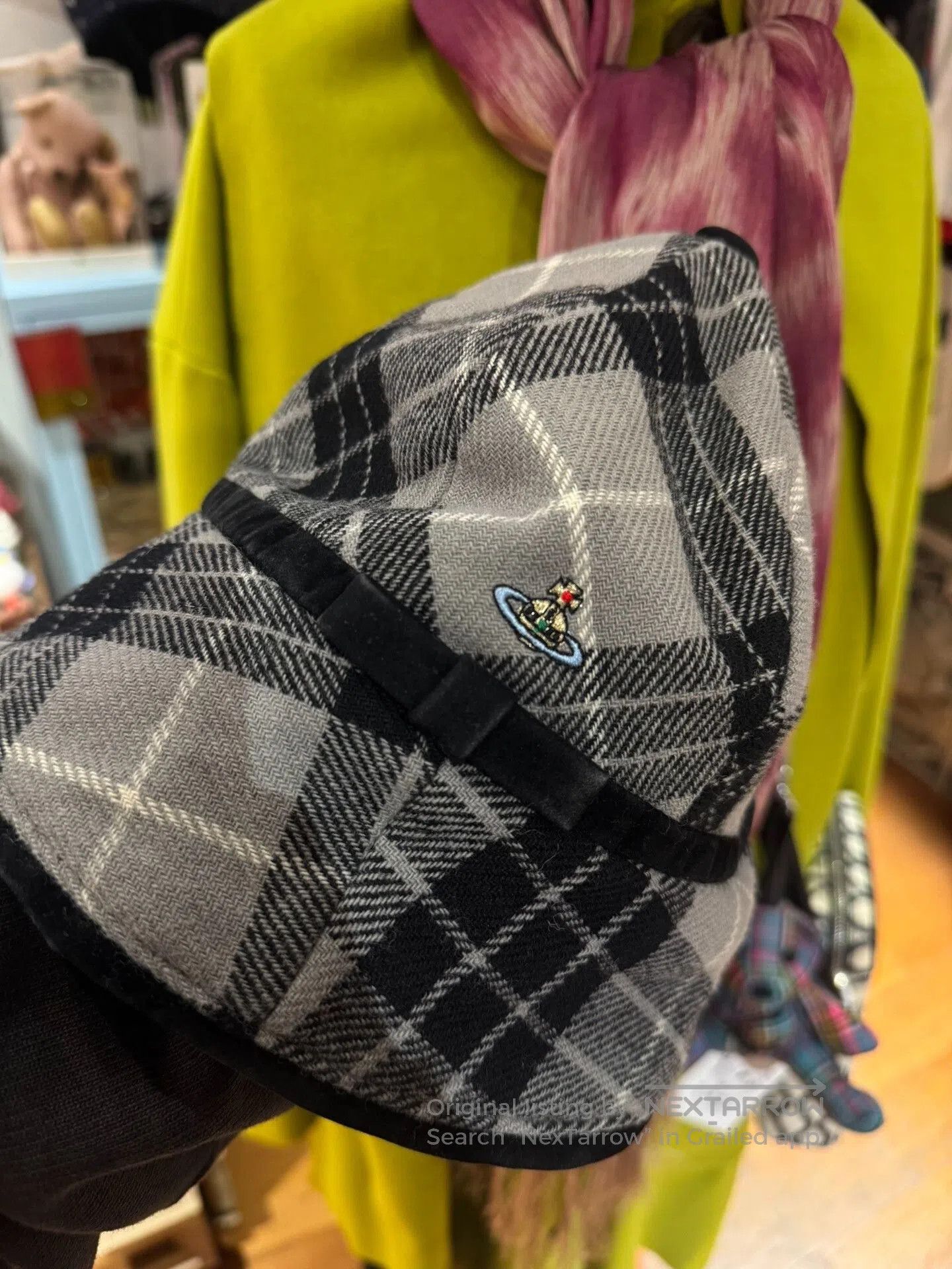 Vivienne Westwood Vivienne Westwood Black Plaid Bucket Hat. Size ONE SIZE - 3 Thumbnail