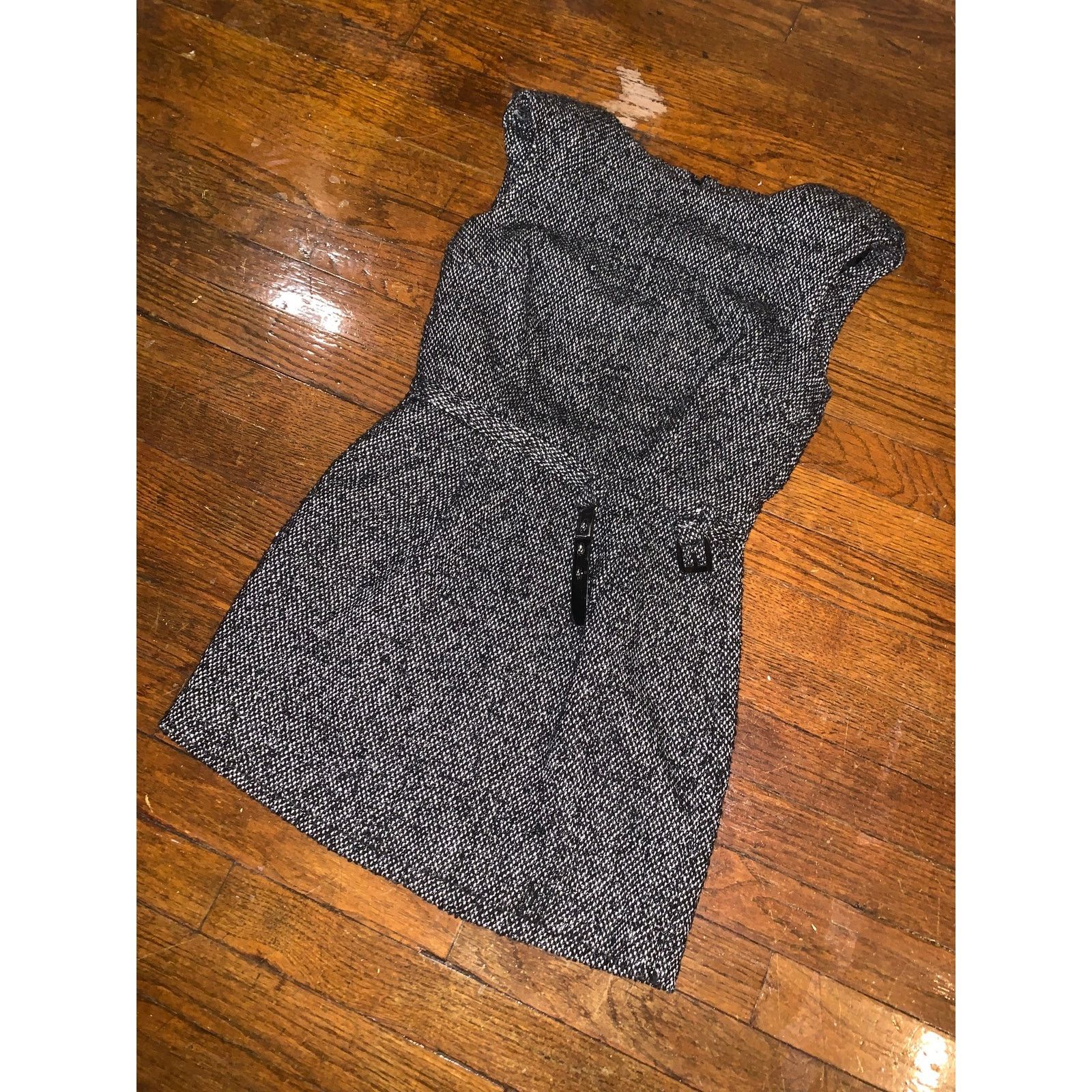 Jennifer Lopez JLO Jennifer Lopez Strapless Tweed Mini Dress 4 Black White Size S / US 4 / IT 40 - 4 Thumbnail