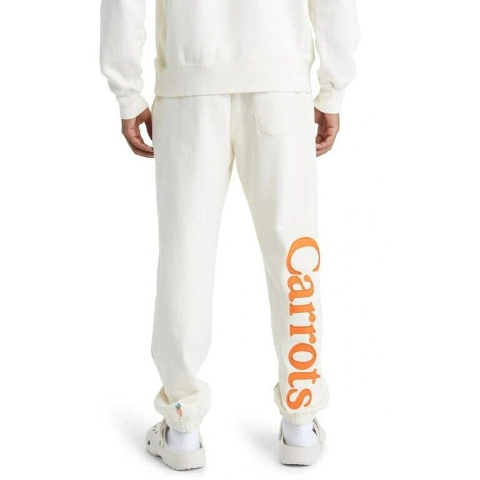 Carrots by Anwar Carrots Carrots By Anwar Carrots Wordmark Jogger Embroidered Cream S Size US 28 / EU 44 - 2 Thumbnail