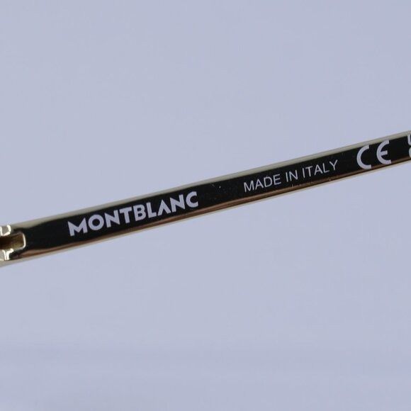Montblanc Montblanc MB0234OK 001 Eyeglasses Gold 52mm Square Frame Size ONE SIZE - 10 Thumbnail