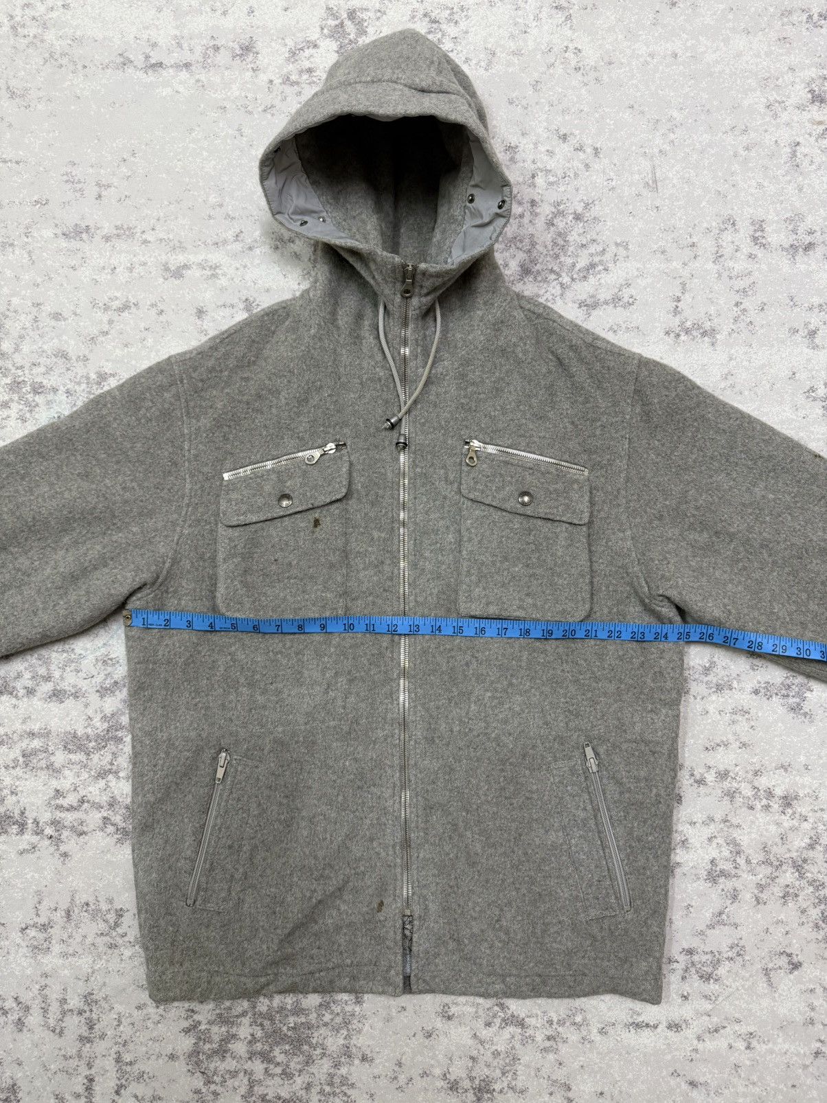 Iceberg Vintage 90s Iceberg Tunes Riri Opti Zipper Wool Jacket Hodie Size US XL / EU 56 / 4 - 18 Thumbnail