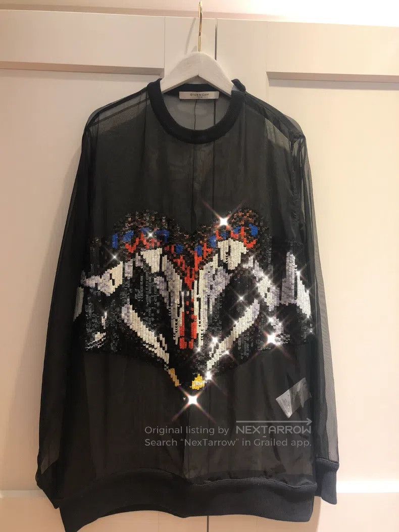 Givenchy Givenchy Transparent Sequin T-Shirt Size XS / US 0-2 / IT 36-38 - 1 Thumbnail