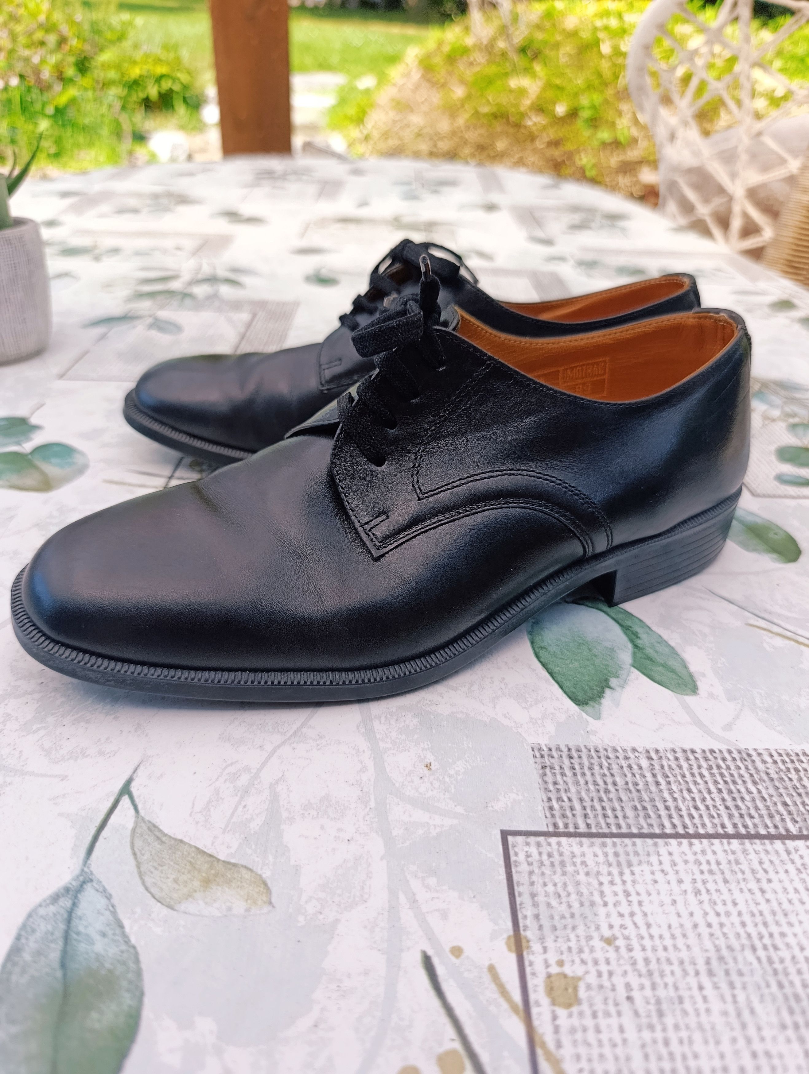 Other Chaussures Derby en cuir noir - Made in Belgique - T.41 Size US 8 / EU 41 - 1 Thumbnail