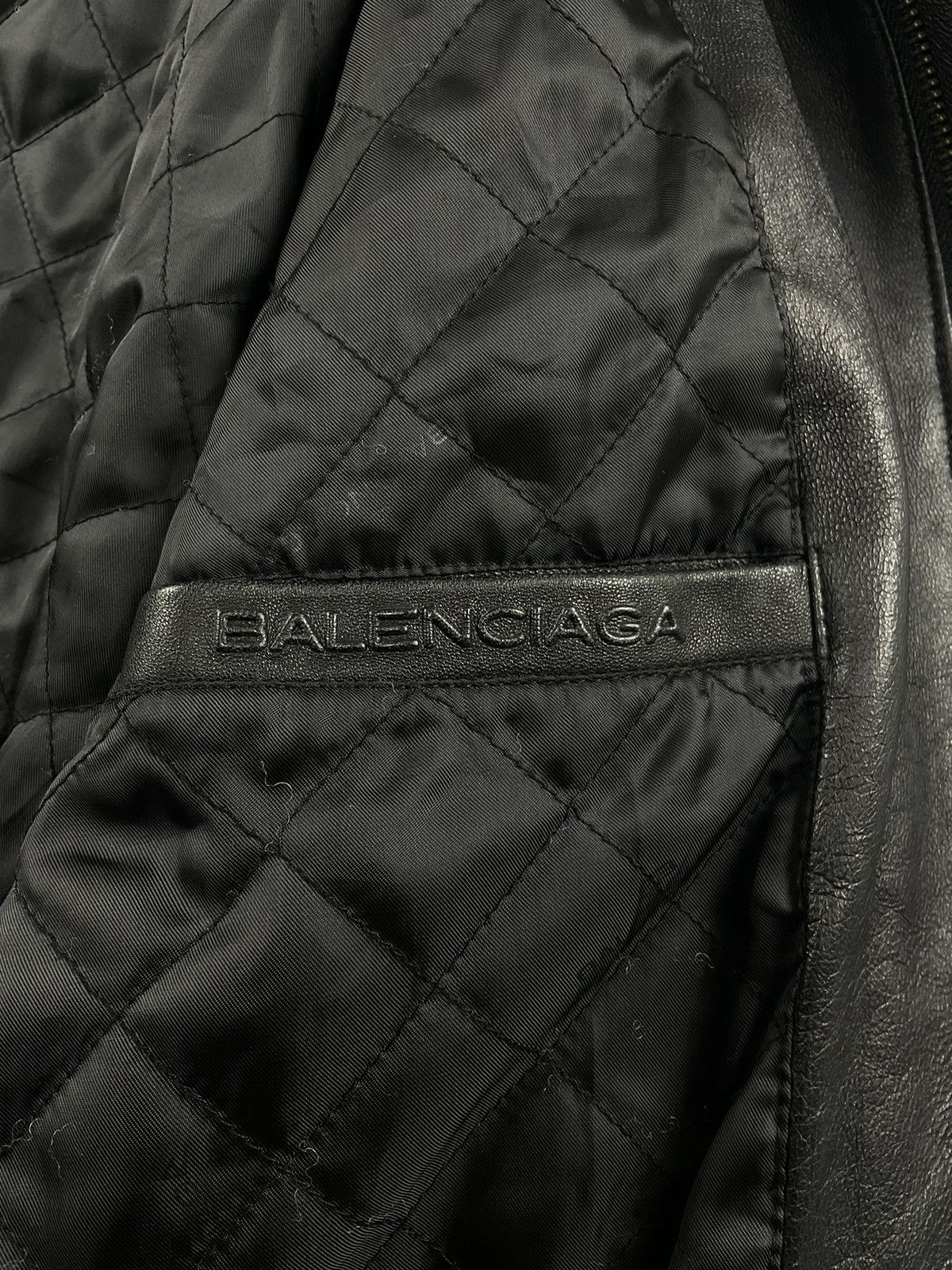 Balenciaga Vintage Balenciaga Leather Jacket Size US XL / EU 56 / 4 - 14 Thumbnail