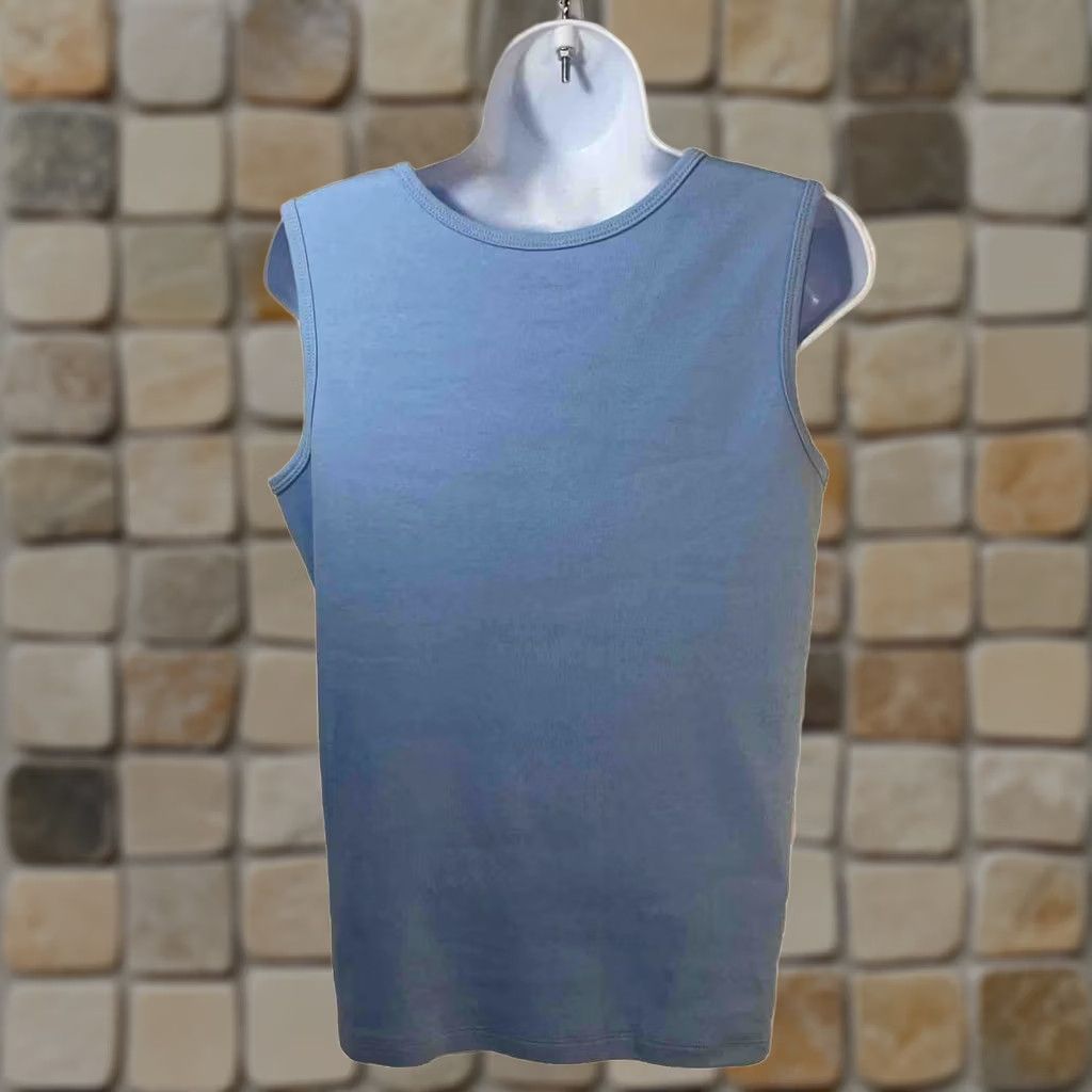 Vintage Hasting & Smith Tank Top Shirt Women Small Light Blue Round Neck Sleeveless Size S / US 4 / IT 40 - 1 Thumbnail