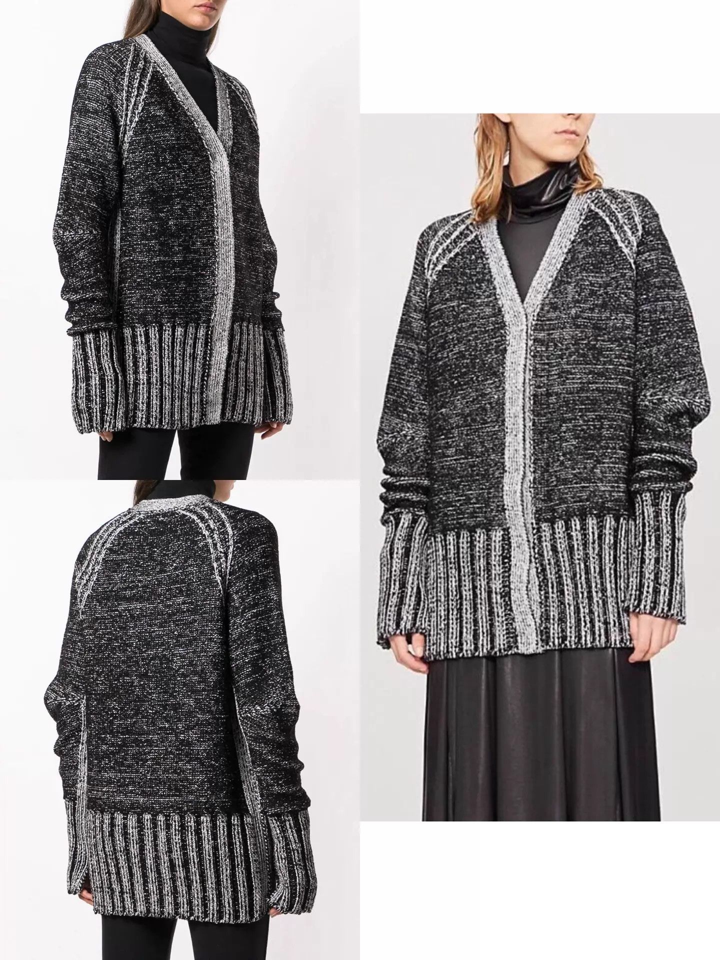 MM6 MM6 F/W18 Reflective Silver Cardigan S Size S / US 4 / IT 40 - 6 Thumbnail