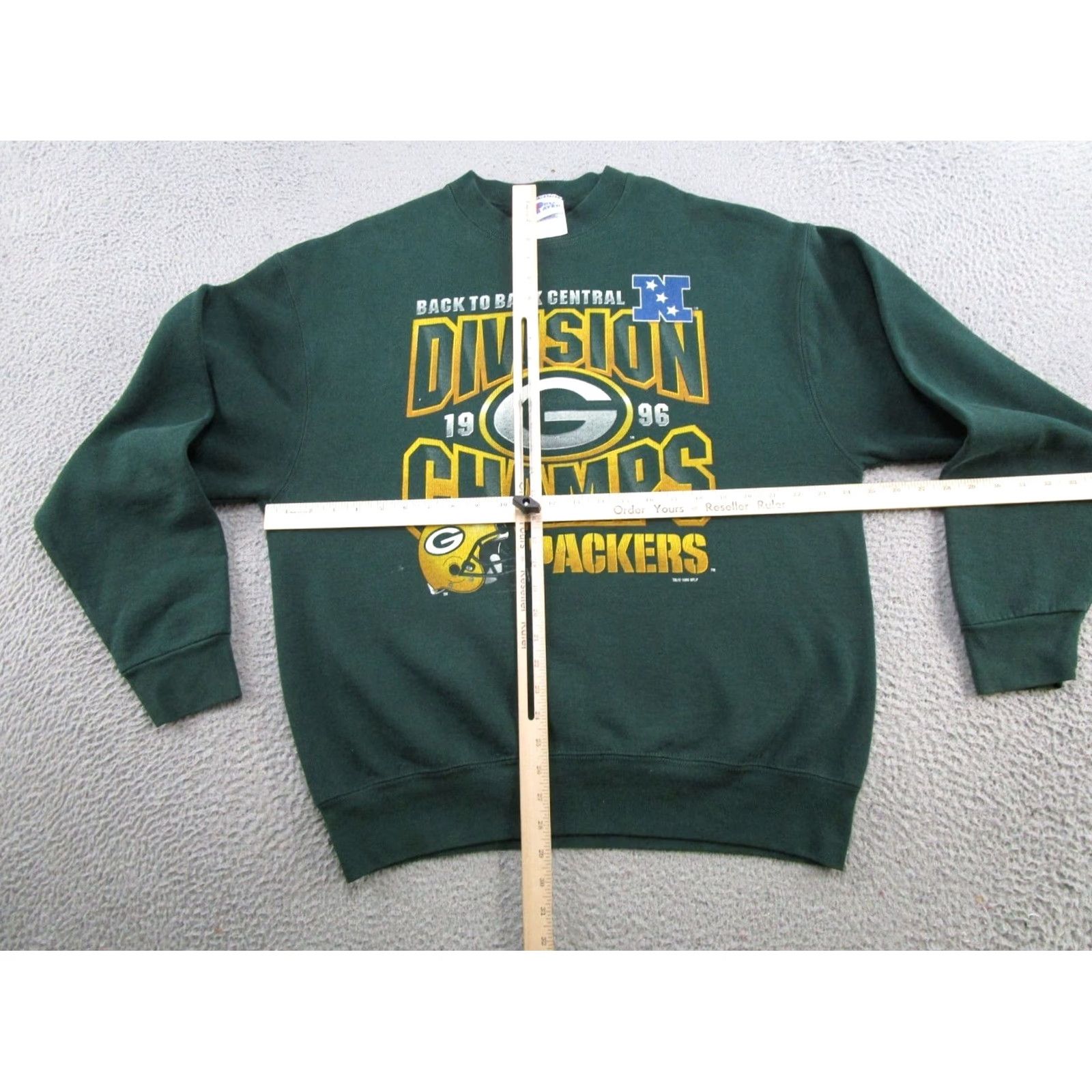 Pro Player VINTAGE Green Bay Packers Sweatshirt XL Crew Neck Pro Player 1996 90s Sports Football Graphic Print Mens Size US XL / EU 56 / 4 - 5 Thumbnail