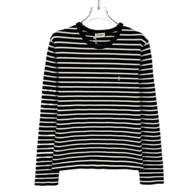 Saint Laurent Paris Saint Laurent Color-block logo embroidered striped cotton c Size US M / EU 48-50 / 2 - 1 Thumbnail