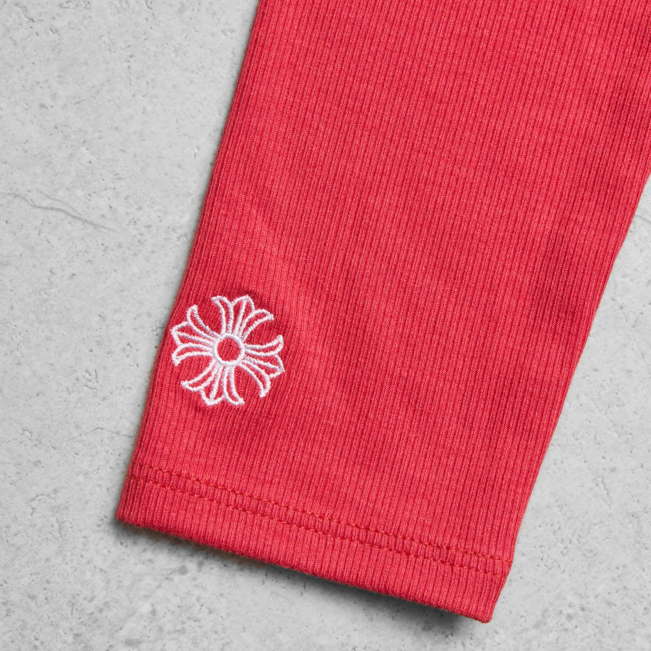 Chrome Hearts CHROME HEARTS Bad Seed CH Embroidered Red Long Sleeve Size S / US 4 / IT 40 - 4 Thumbnail