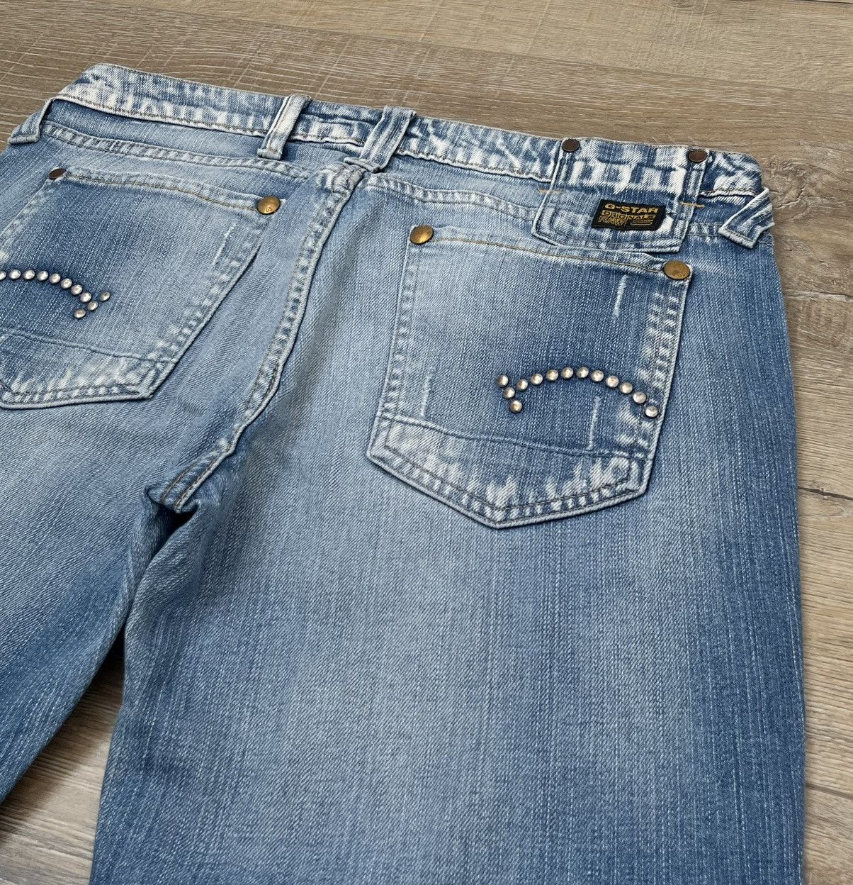 If Six Was Nine CRAZY G-STAR RAW IF SIX WAS NINE VINTAGE FLARED JEANS Size US 31 - 4 Thumbnail