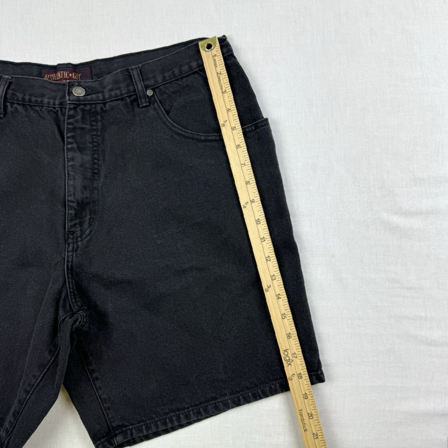 Vintage VINTAGE GFC Jeans Shorts Adult 38 Black Hipster Grunge 90s Y2K Authentic Size US 38 / EU 54 - 4 Thumbnail