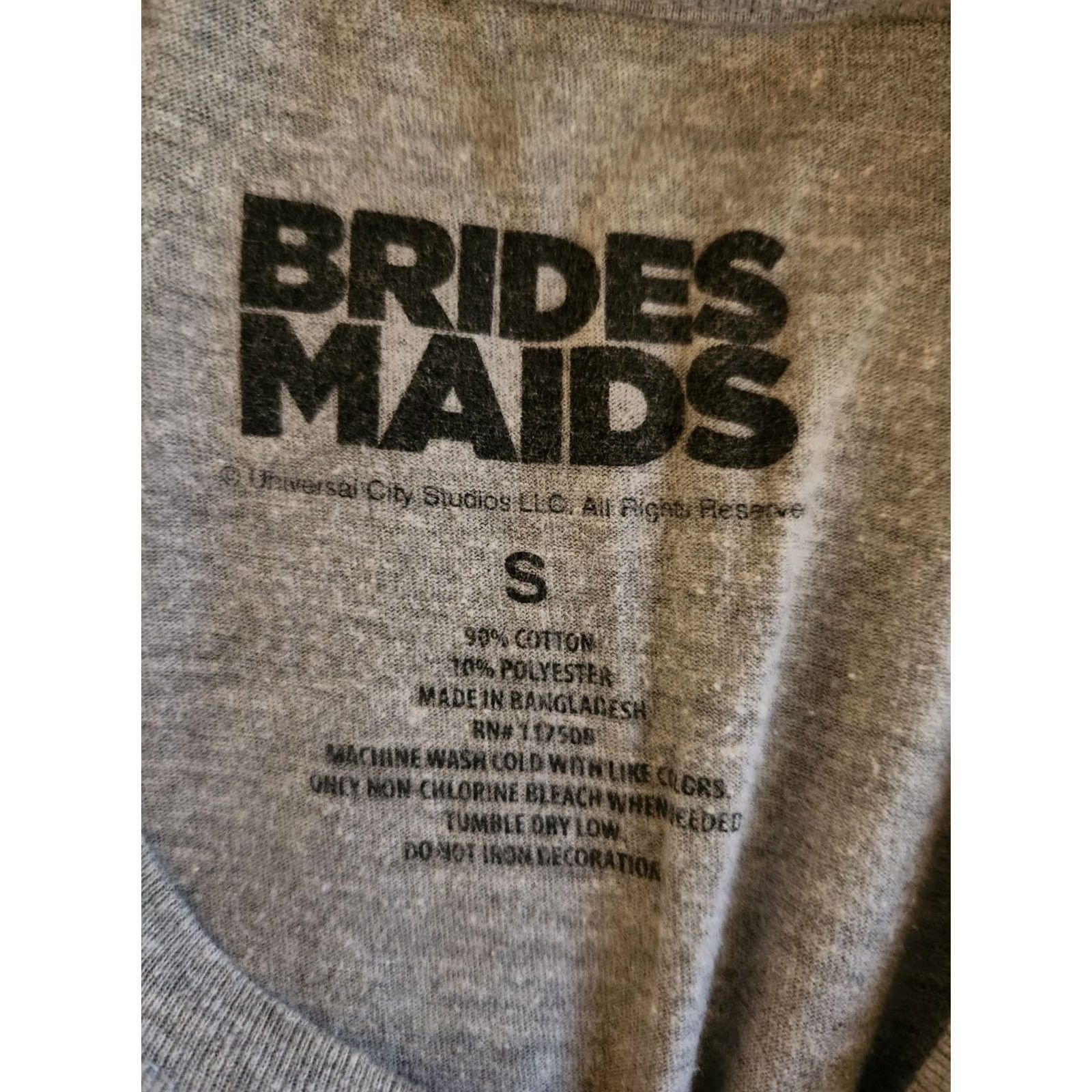 Vintage Bridesmaids T-Shirt Gray Short Sleeve Size S Crew Neck Movie Graphic Print Men) Size US S / EU 44-46 / 1 - 2 Thumbnail