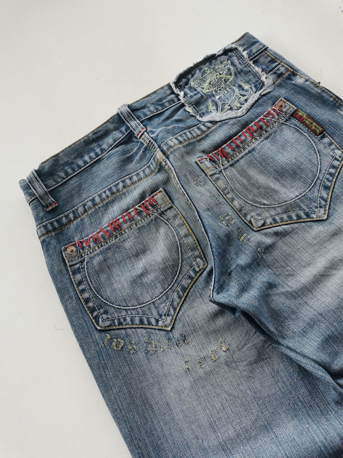 291295=Homme 291295 Homme Pirates Of The Desert Denim Jeans Size US 31 - 9 Thumbnail