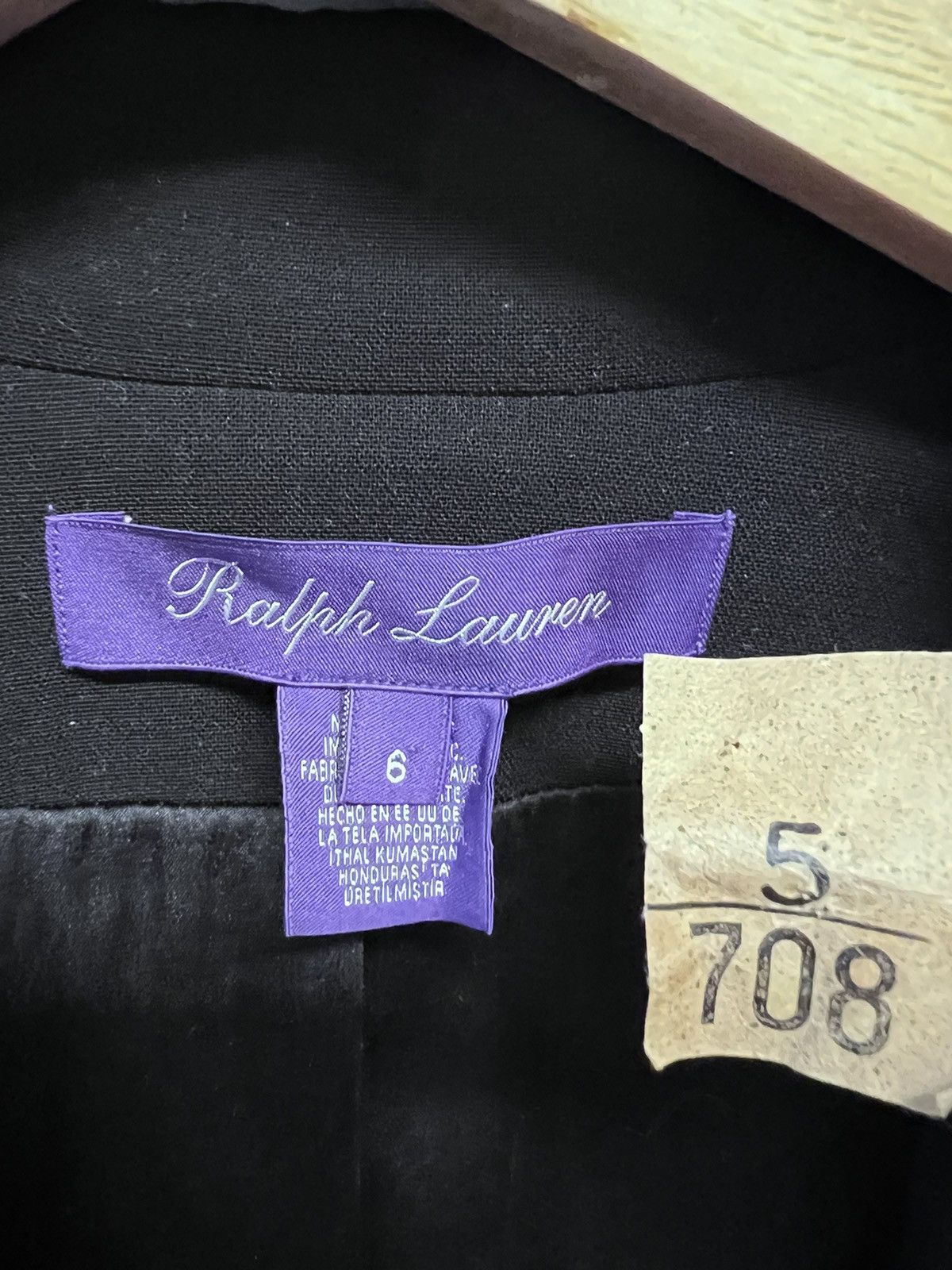 Designer × Ralph Lauren Purple Label Ralph Lauren Purple Label black wool-silk blazer luxury Size M / US 6-8 / IT 42-44 - 8 Thumbnail