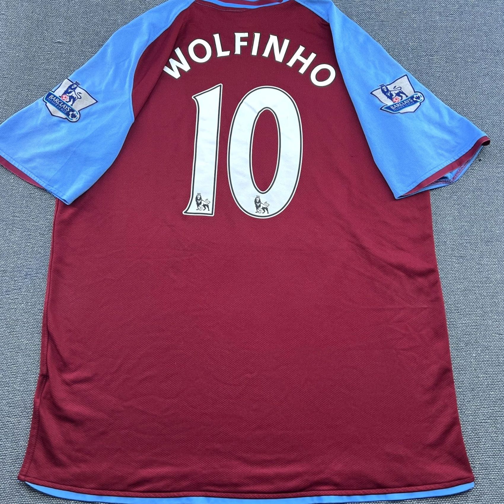 Nike Aston Villa Nike Shirt Jersey Football Mens XL Multicolor Short Sleeve Pullover Round Neck Quick Dry Moisture Wicking 2008 2009 Home Size XL Mens Size US XL / EU 56 / 4 - 5 Thumbnail