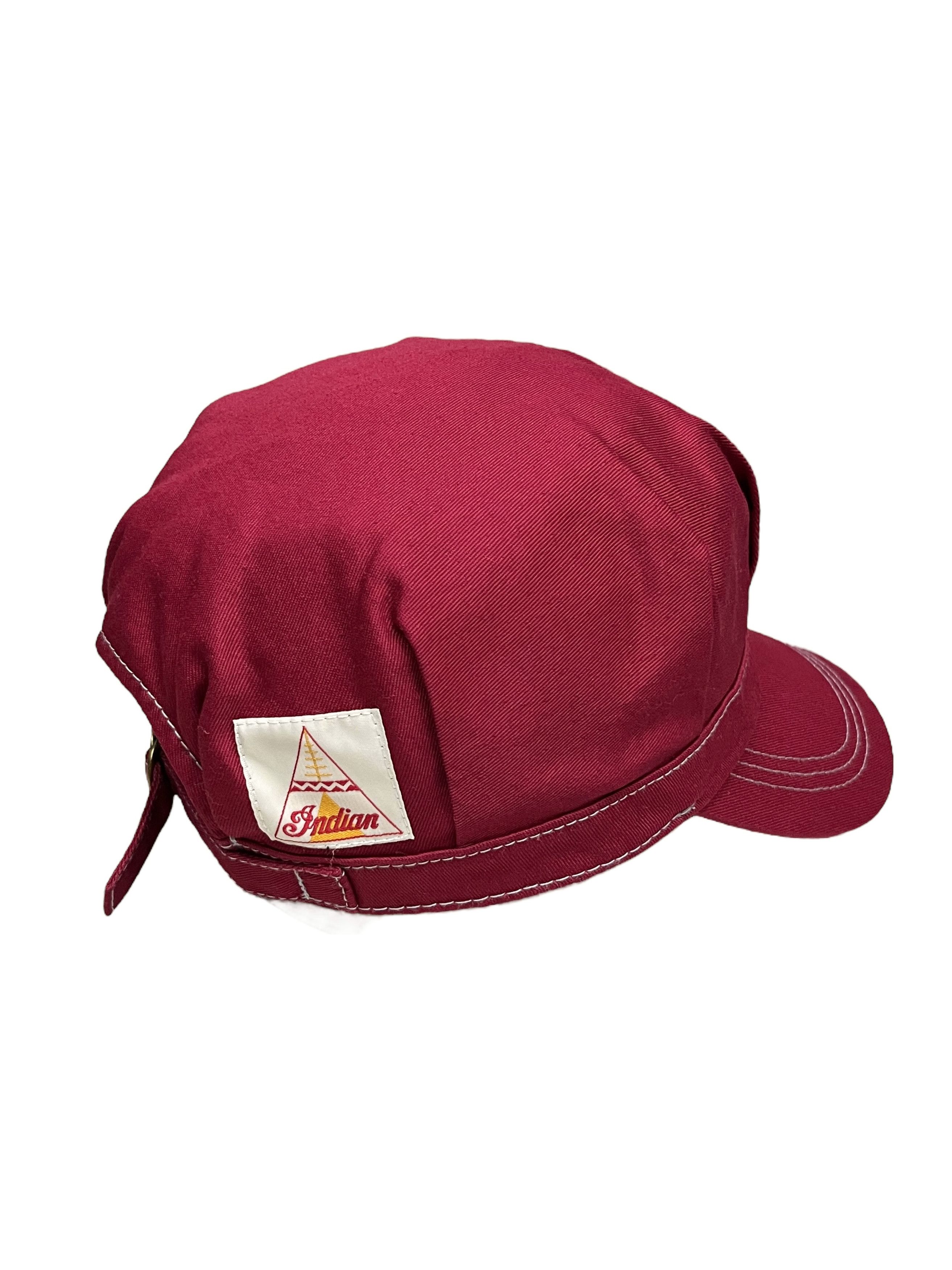 Indian Motorcycle 🔥Vintage INDIAN MOTOCYCLE Railroad Engineer Strapback Hat Size ONE SIZE - 7 Thumbnail