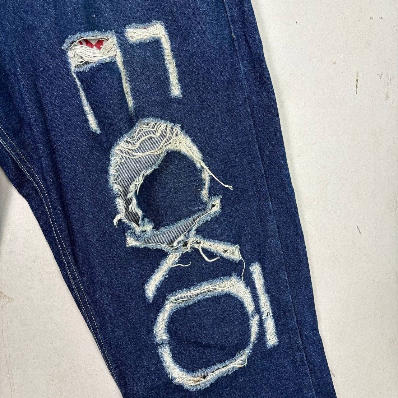 Ecko Unltd. Vintage ECKO UNLTD Distress Jeans Baggy Style Denim Size US 34 / EU 50 - 4 Thumbnail