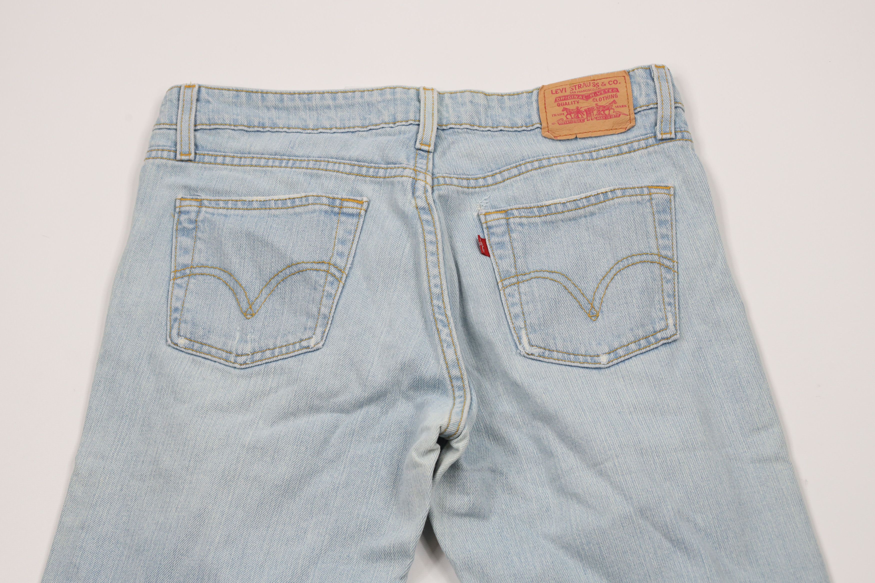 Levi's × Vintage Vintage Y2K 2005 Levis 519 Babydoll Low Rise Flared Jeans Size 30" / US 8 / IT 44 - 11 Thumbnail