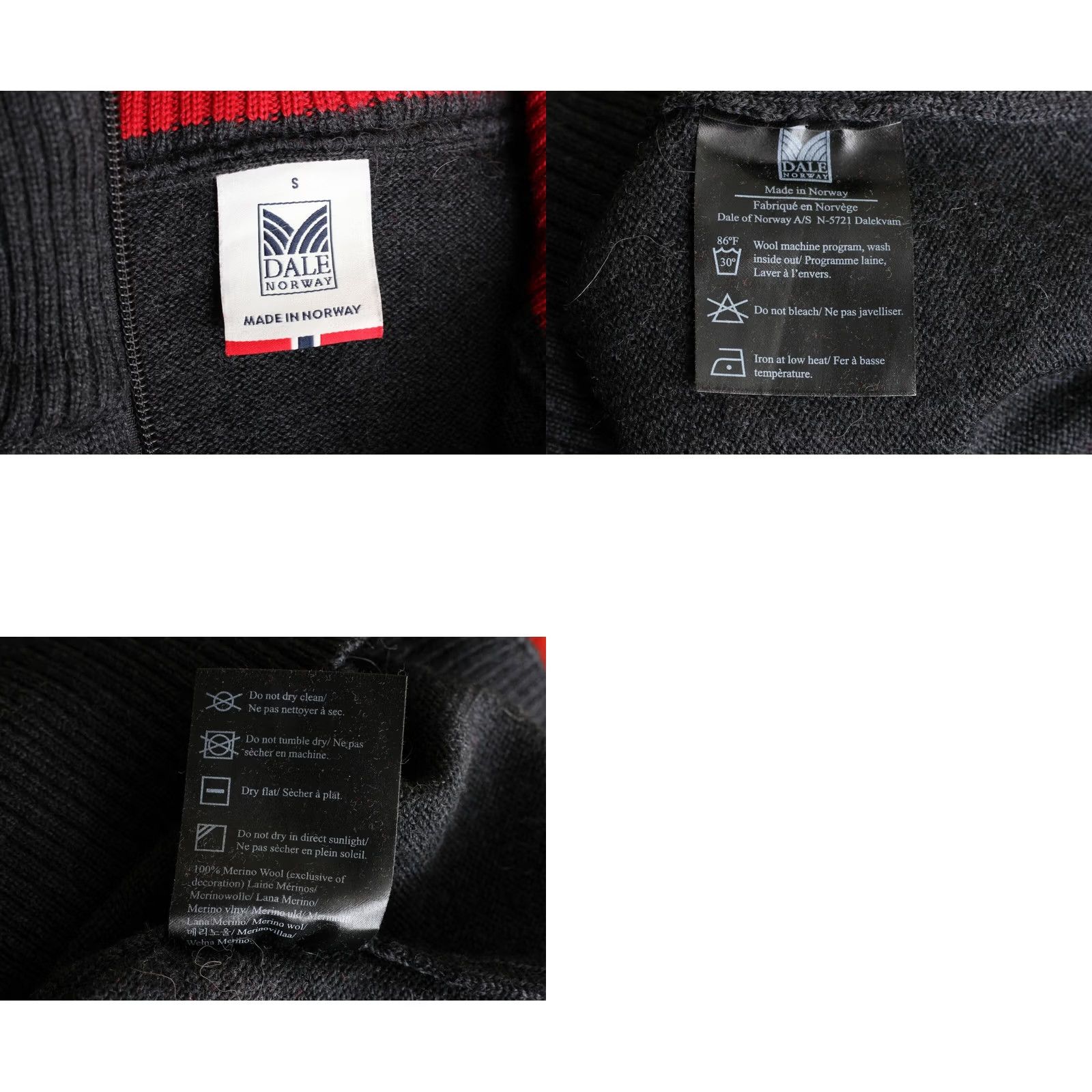Dale Of Norway DALE OF NORWAY SKIPOOL COCA COLA Zip Neck Wool Jumper Sweater Women Size S Size S / US 4 / IT 40 - 8 Thumbnail