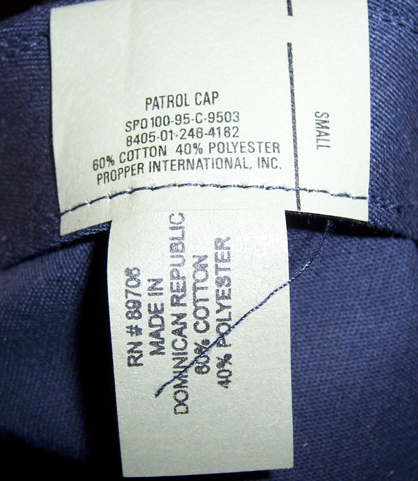 Propper Propper BDU Patrol Cap - Navy - Small - NWT Size ONE SIZE - 4 Thumbnail