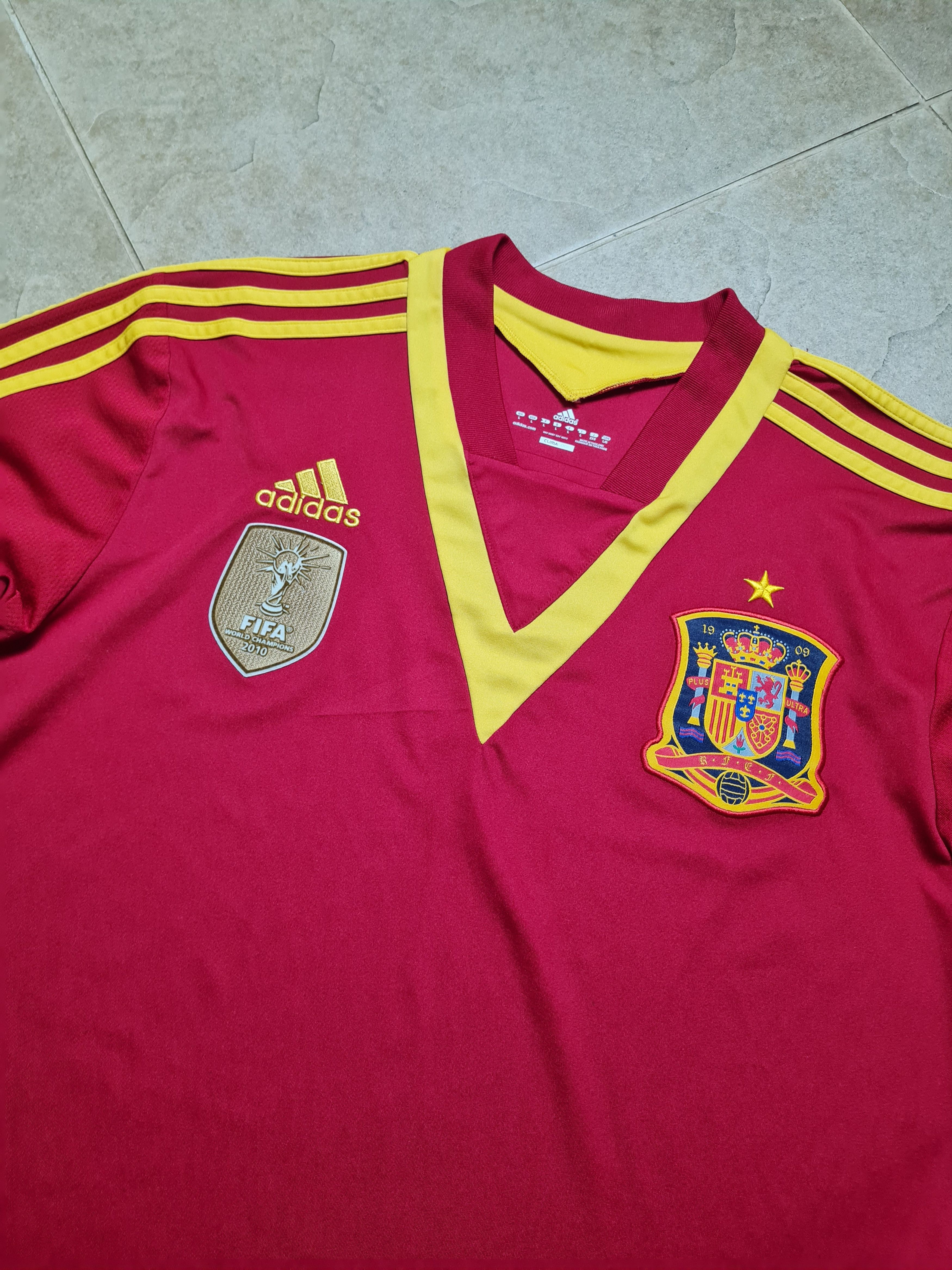 Adidas Spain World Cup 2012/13 Adidas shirt Camiseta Espana X53272 Size US L / EU 52-54 / 3 - 7 Thumbnail